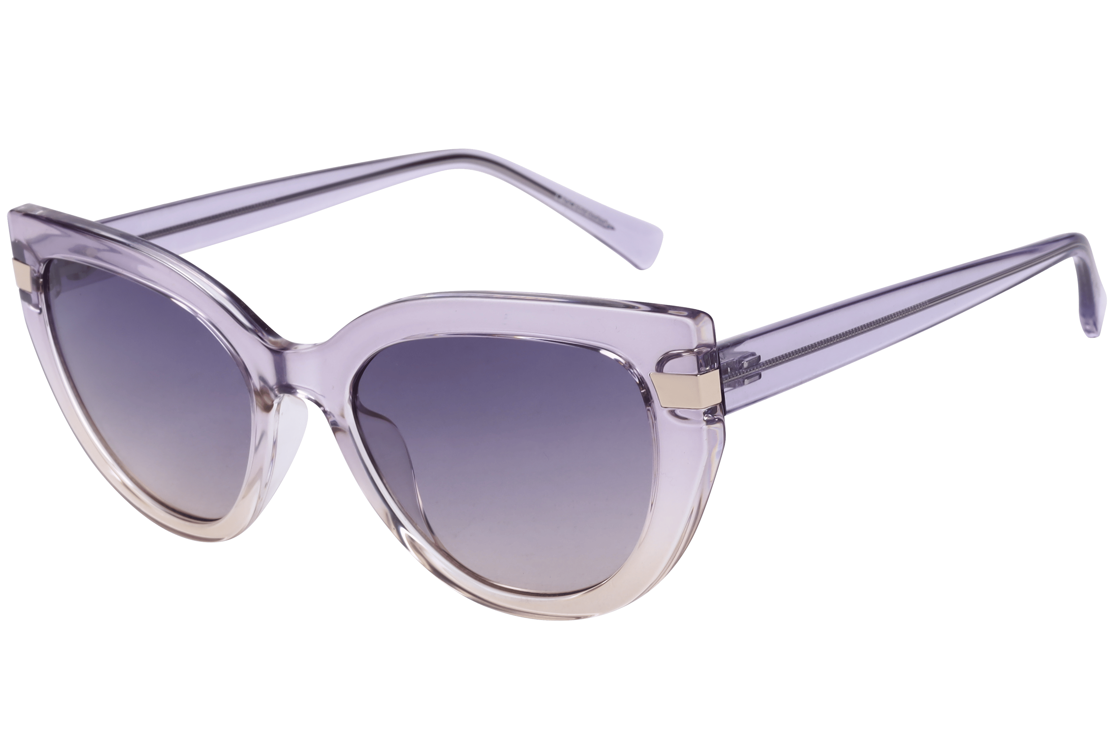 Lancebremmer S1016 Sunglass Transparent Violet Female Full S — Transparent Violet frame