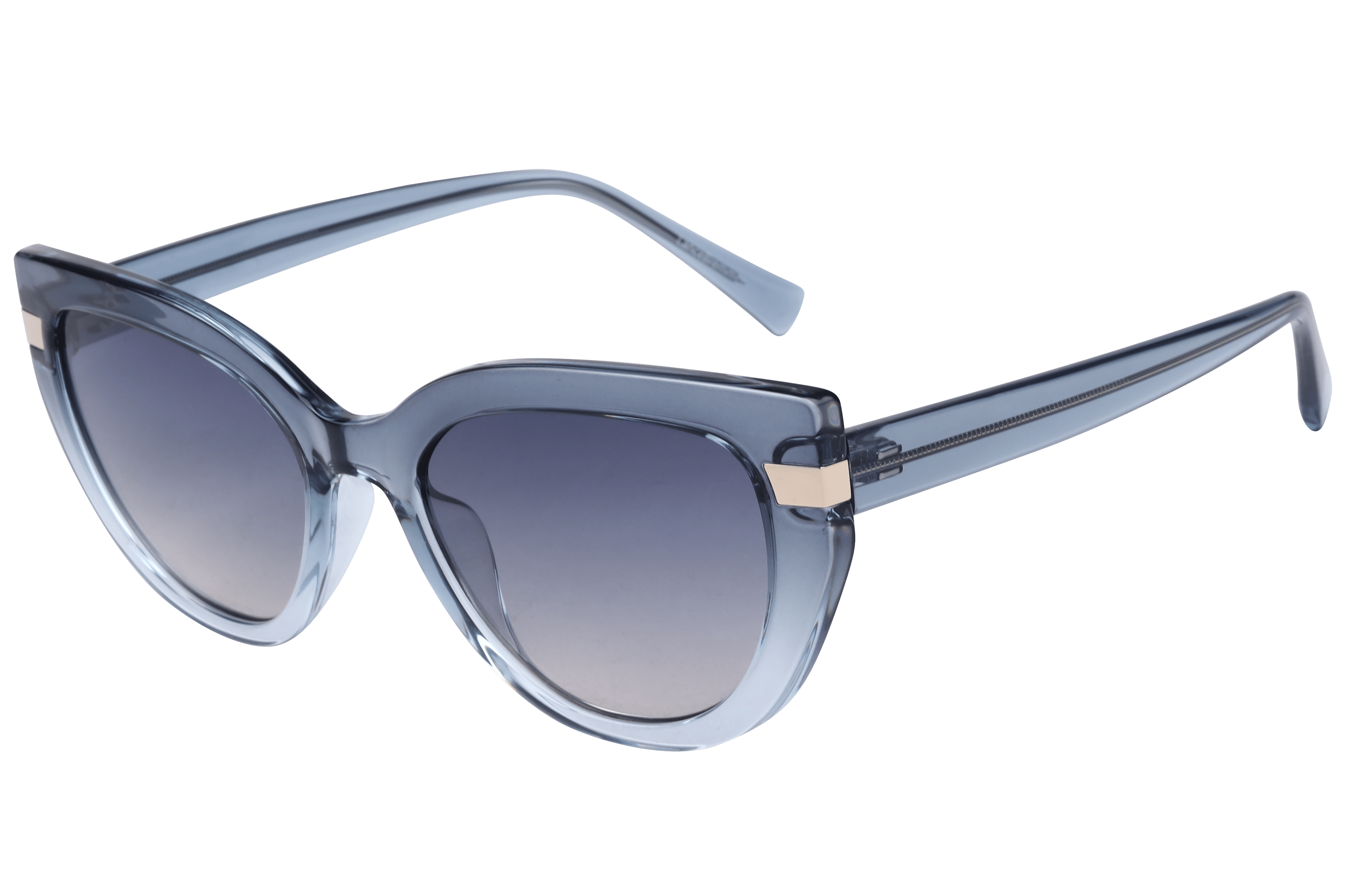 Lancebremmer S1016 Sunglass Transparent Blue Female Full She — Transparent Blue frame