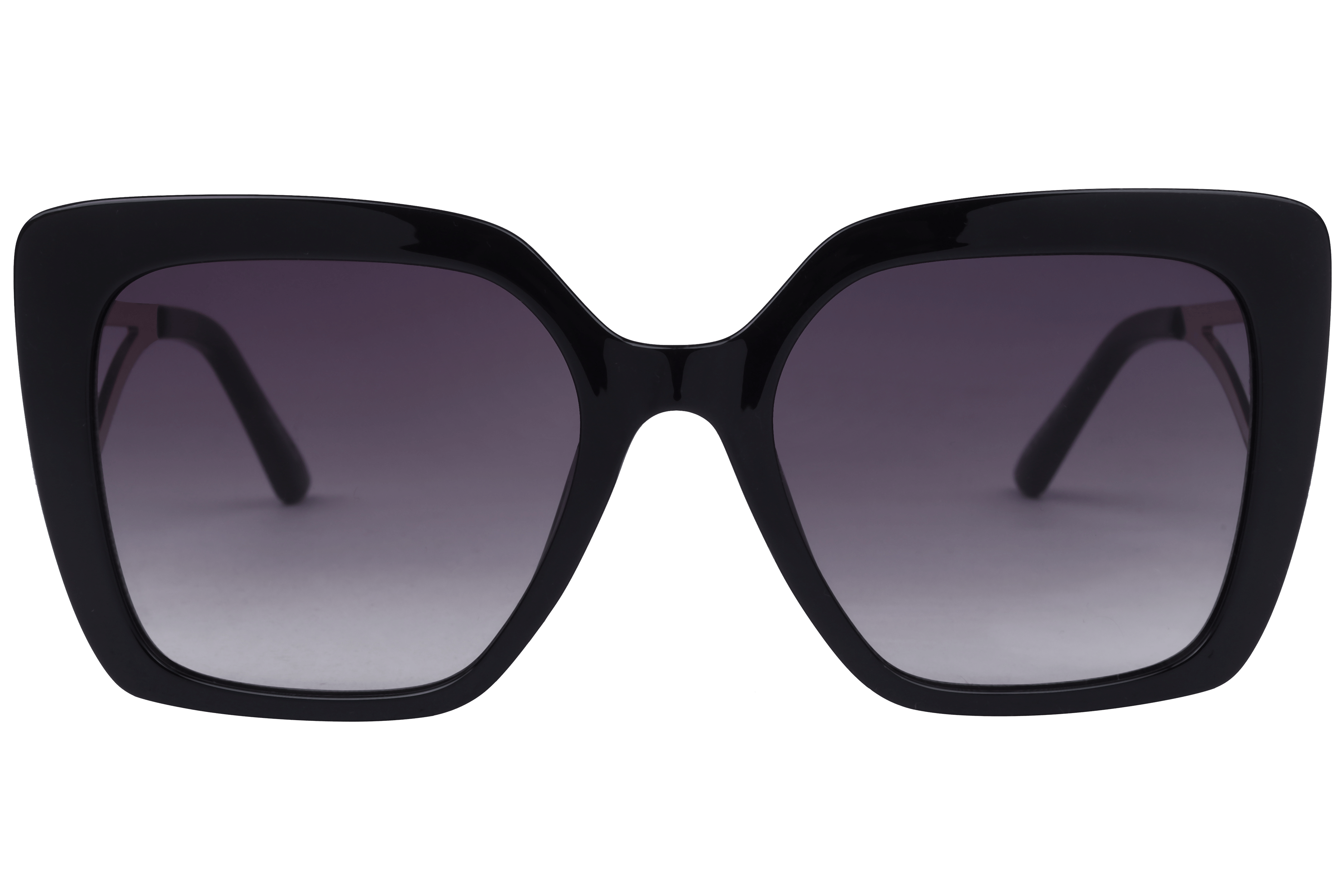 Lancebremmer S1018 Sunglass Black Female Full Metal Sunglass — Black frame — view 2