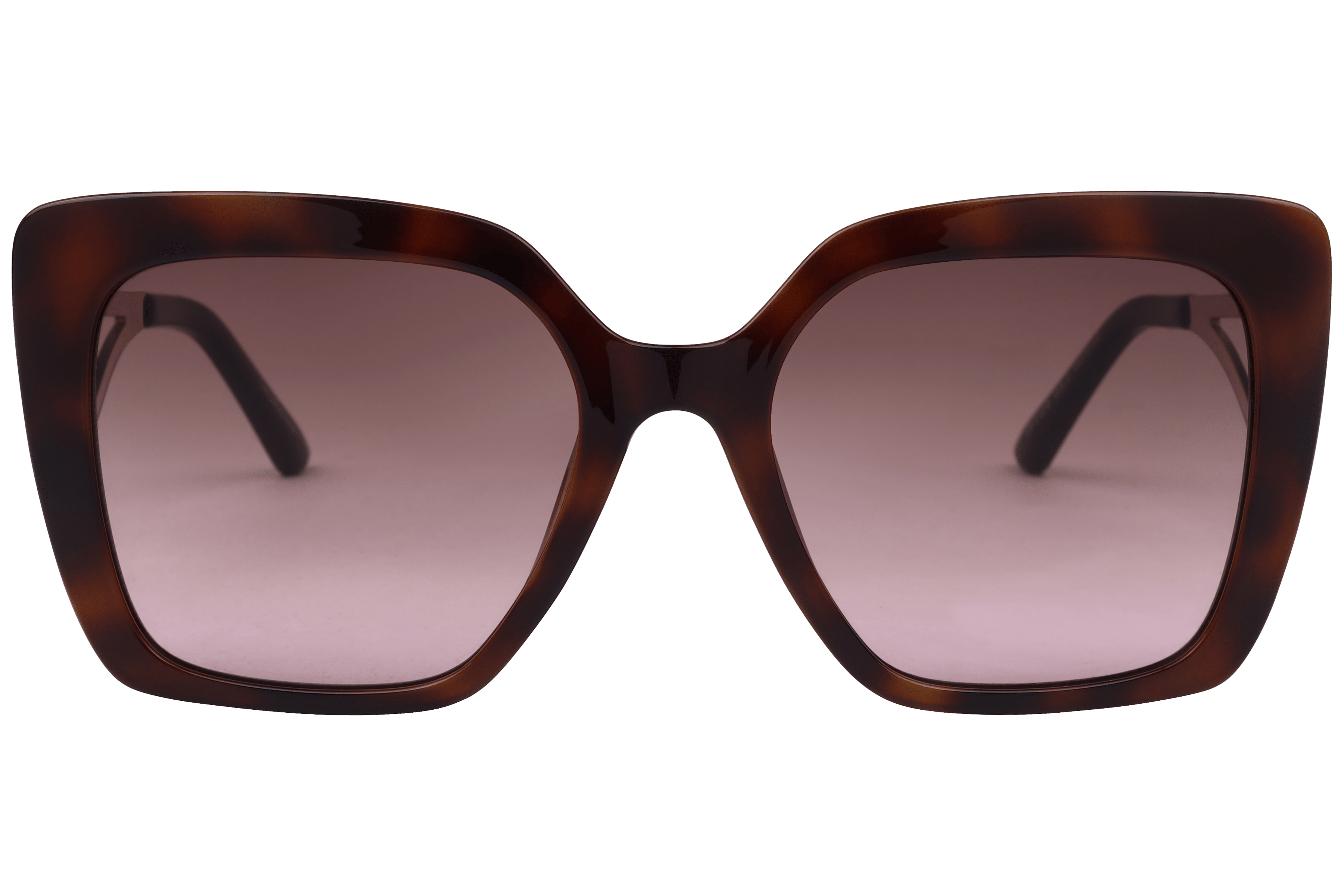 Lancebremmer S1018 Sunglass Havana Female Full Metal Sunglass — Havana frame — view 2