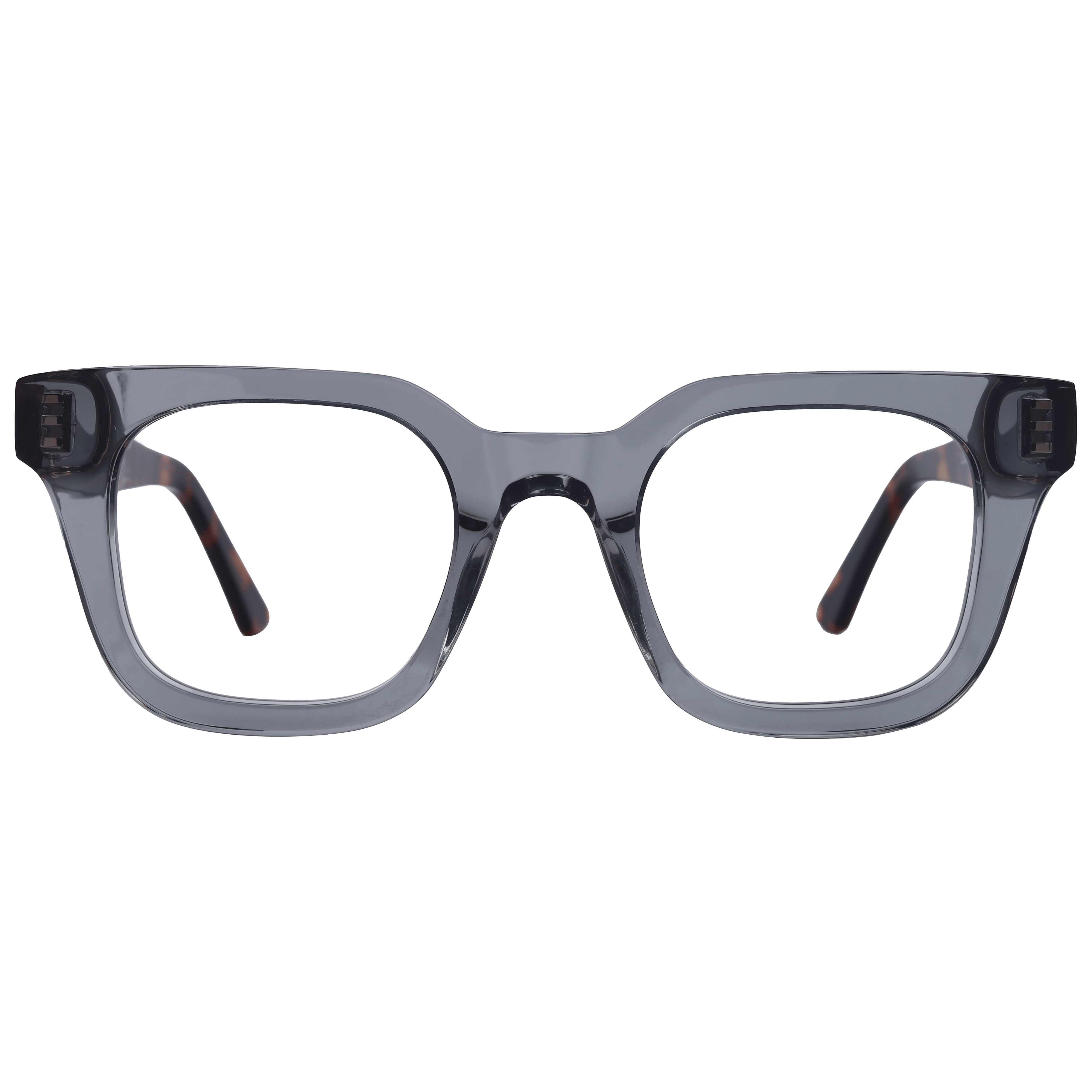 Lb Luxe WV221 Frame Transparent Grey Male Full Shell Frame — Transparent Grey frame — view 2