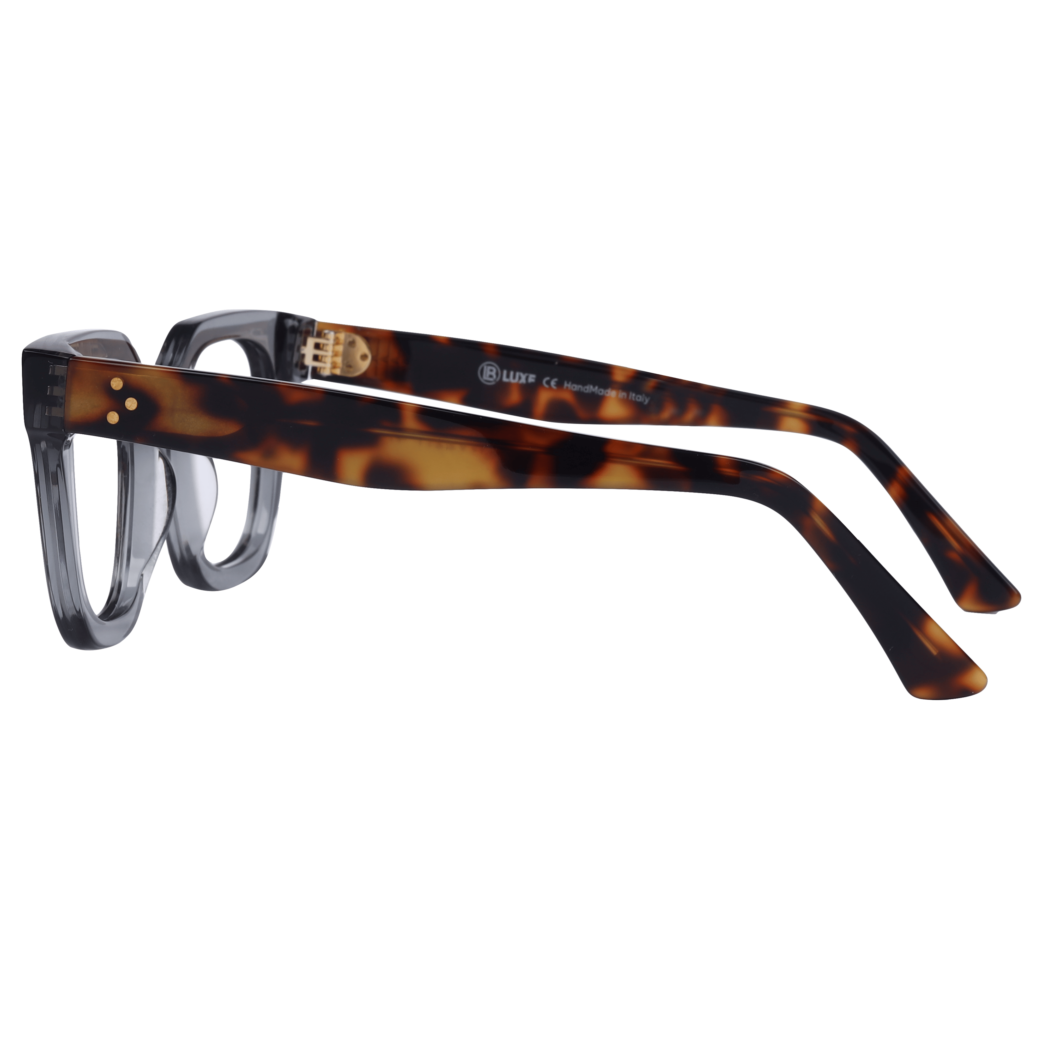 Lb Luxe WV221 Frame Transparent Grey Male Full Shell Frame — Transparent Grey frame — view 3