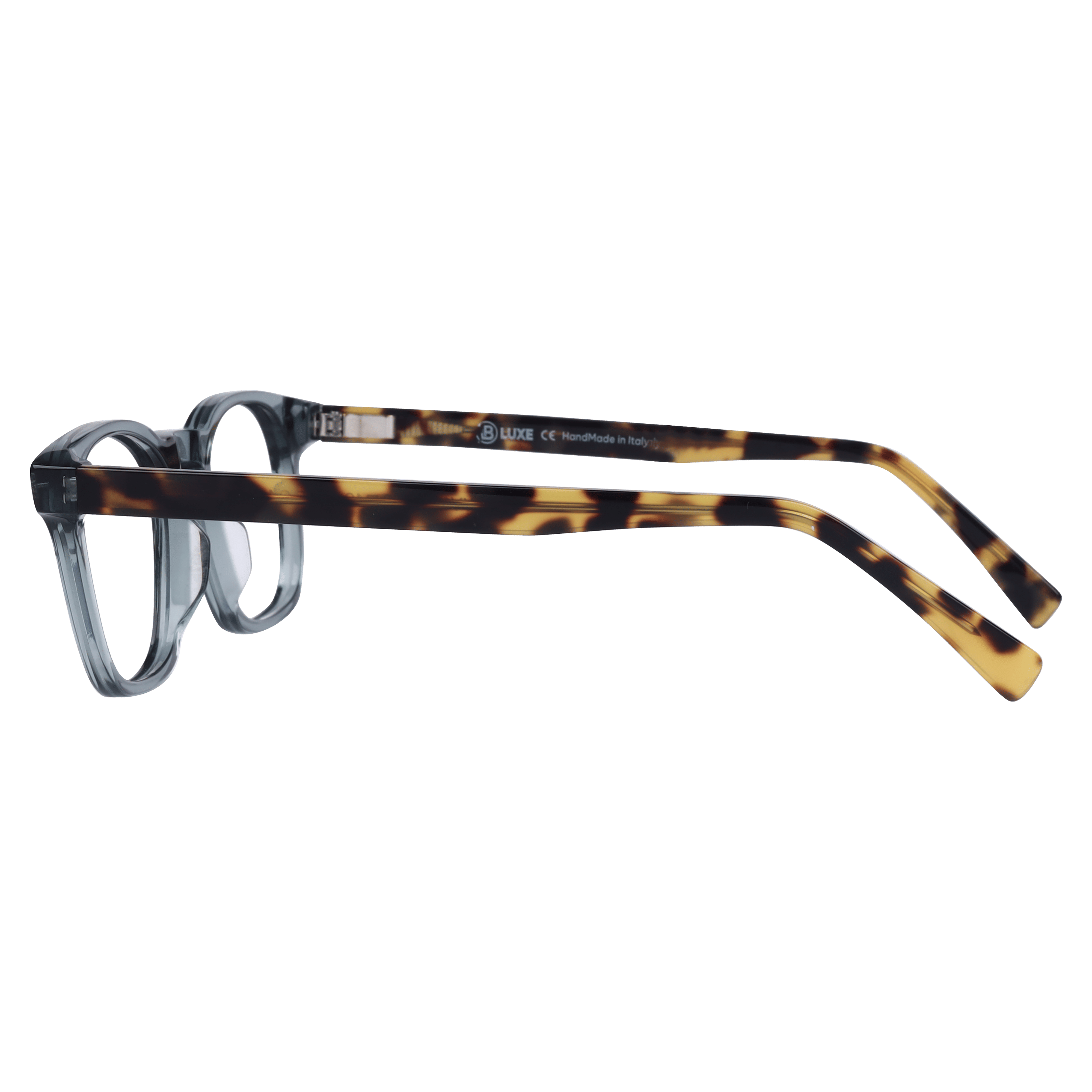Lb Luxe WV141 Frame Transparent Blue Unisex Full Shell Frame — Transparent Blue frame — view 3