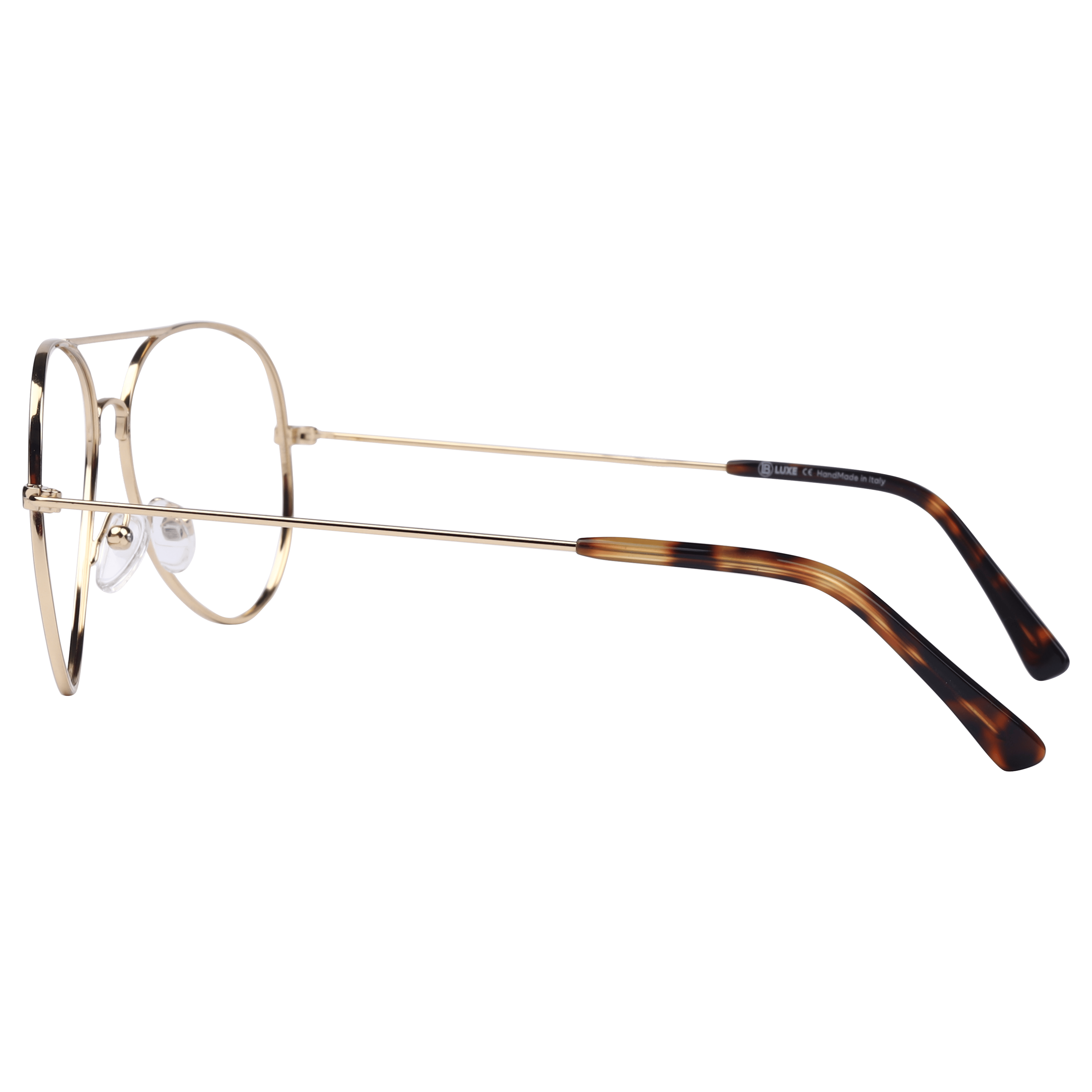 Lb Luxe WV026 Frame Gold Male Full Metal Frame — Gold frame — view 3