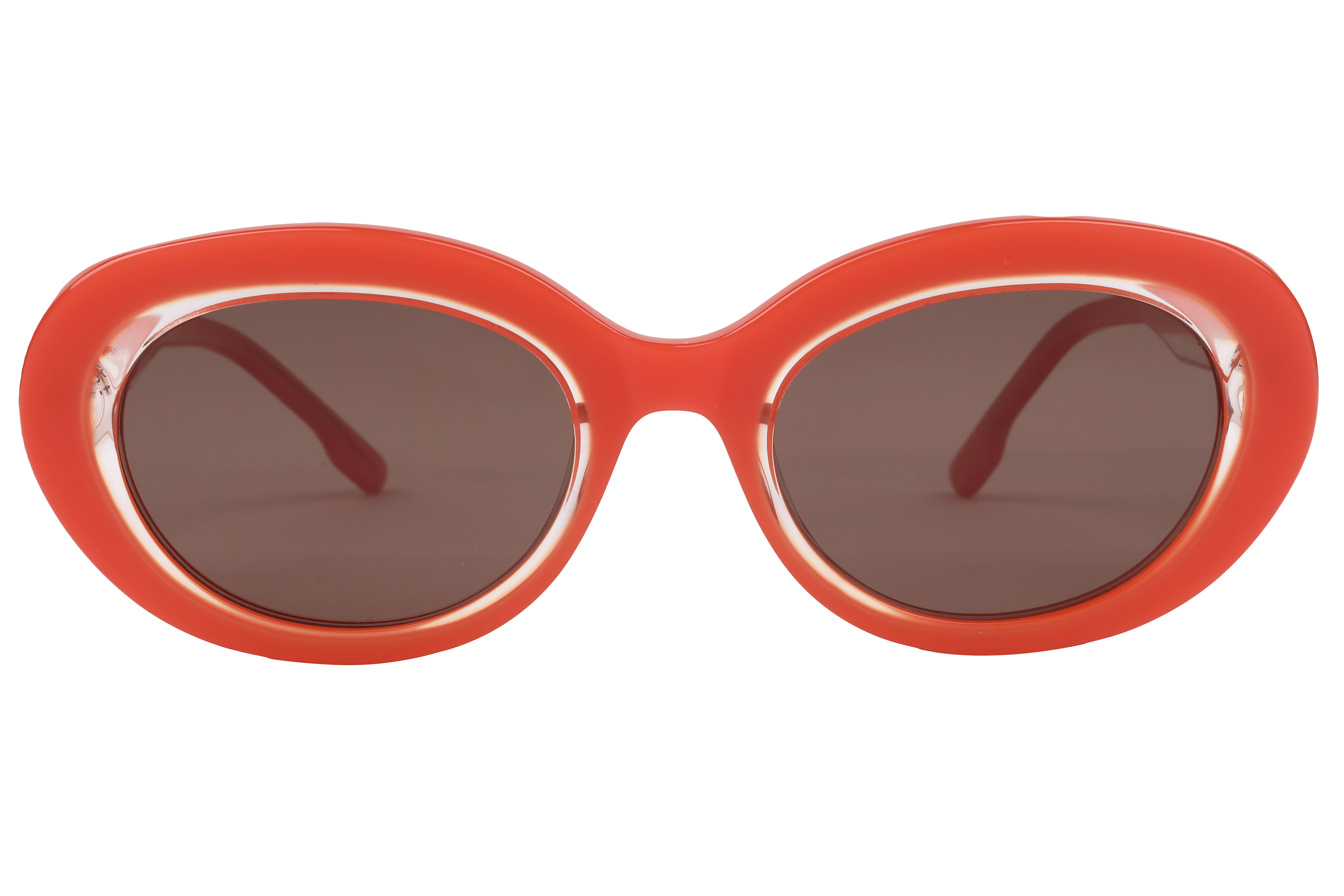 Lancebremmer VS8007 Sunglass Orange Female Full Shell Sunglass — Orange frame — view 2