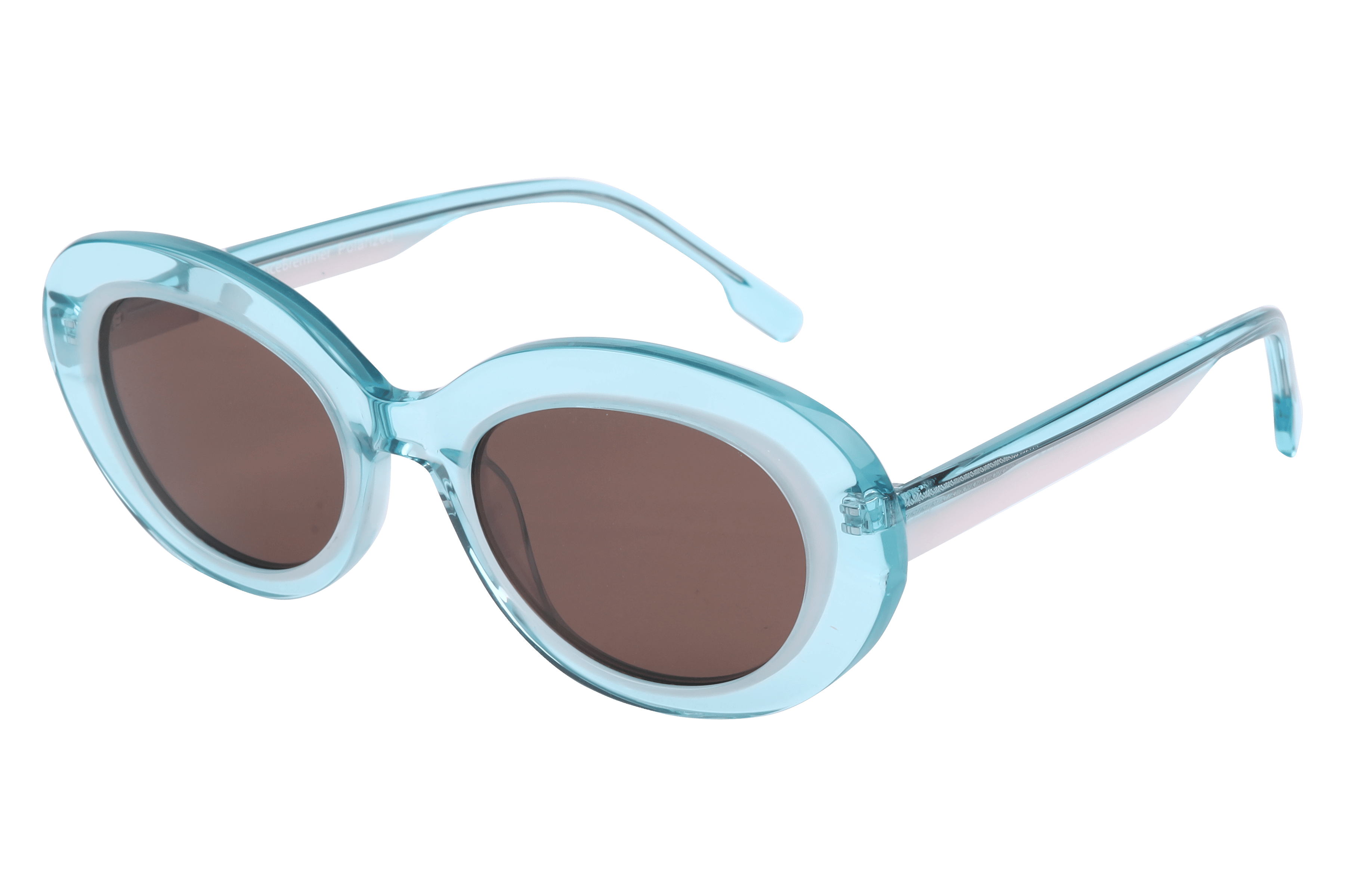 Lancebremmer VS8007 Sunglass Transparent Blue Female Full Sh — Transparent Blue frame