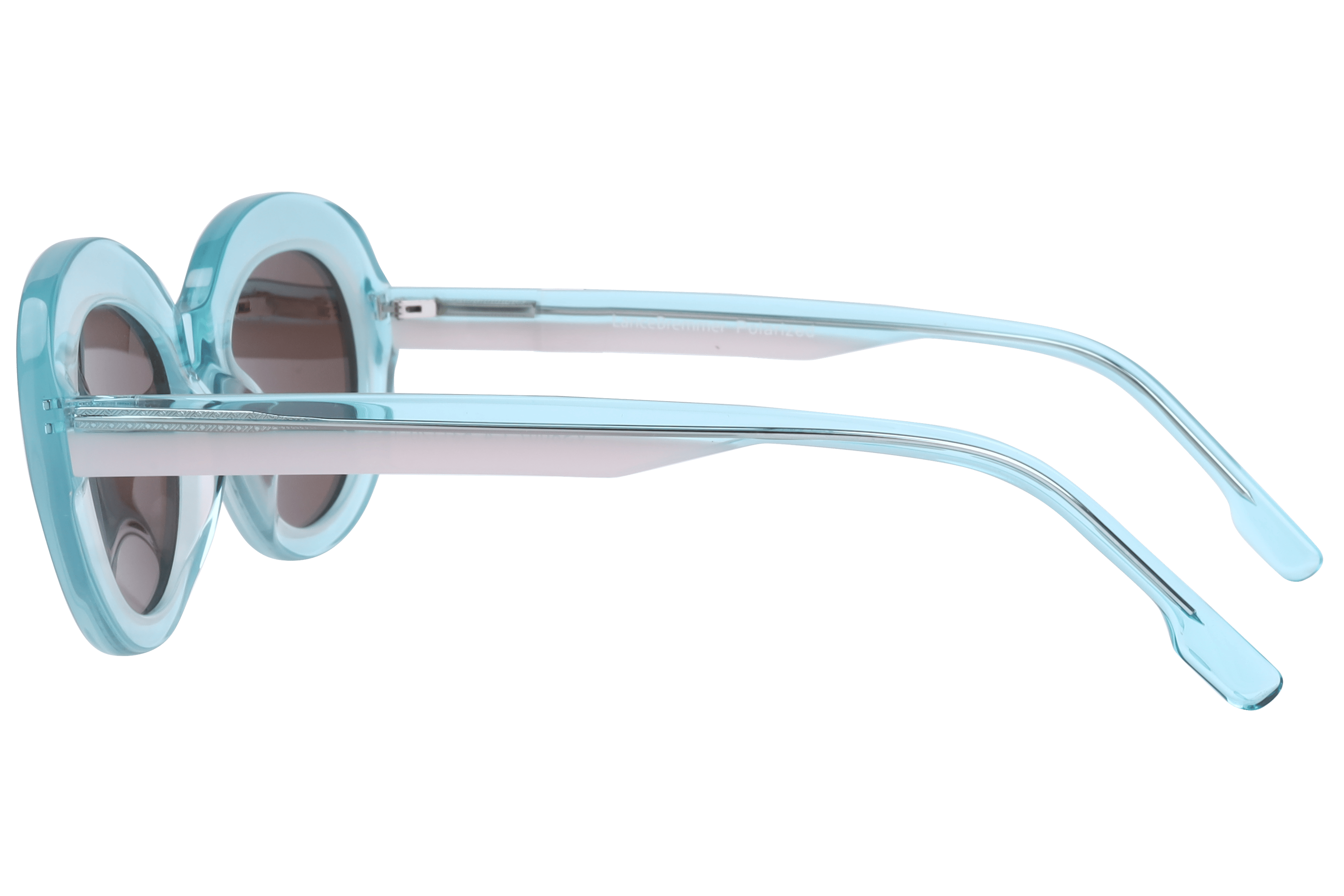 Lancebremmer VS8007 Sunglass Transparent Blue Female Full Sh Sunglass — Transparent Blue frame — view 3