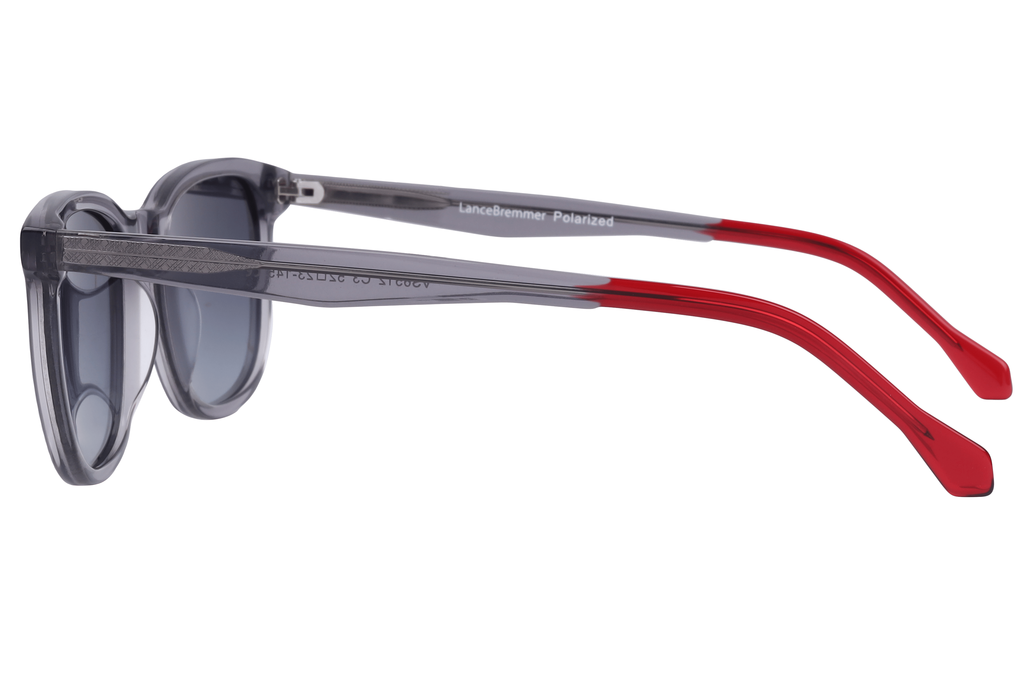 Lancebremmer VS6512 Sunglass Transparent Grey Male Full Shel Sunglass — Transparent Grey frame — view 3