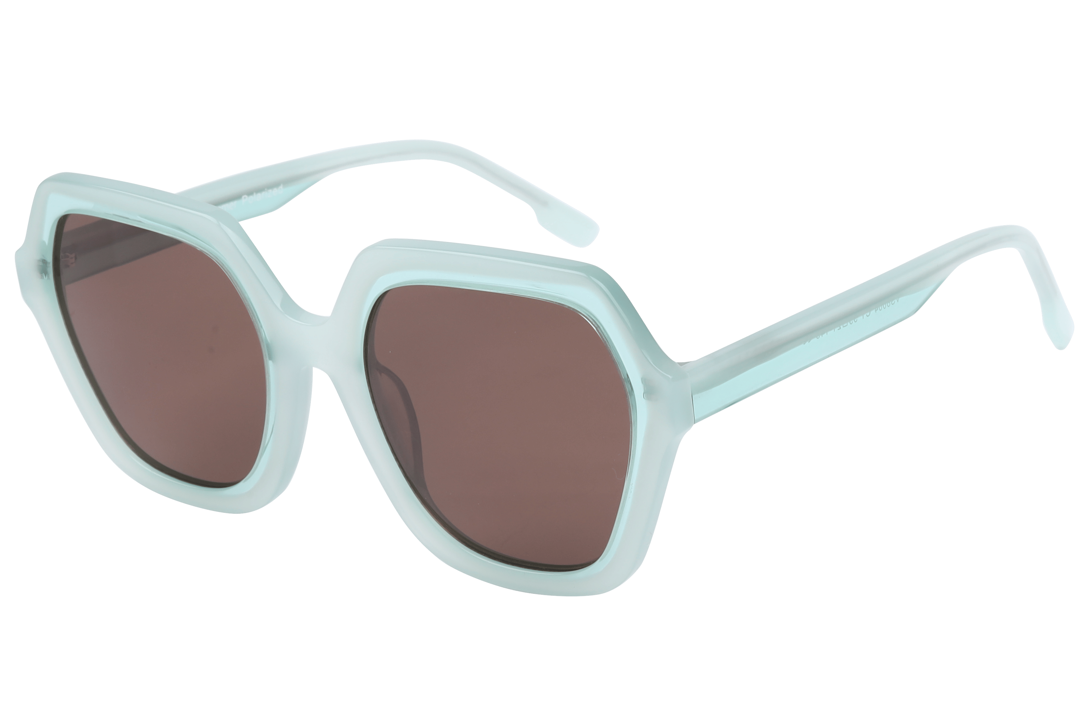 Lancebremmer VS8004 Sunglass Transparent Green Female Full S — Transparent Green frame