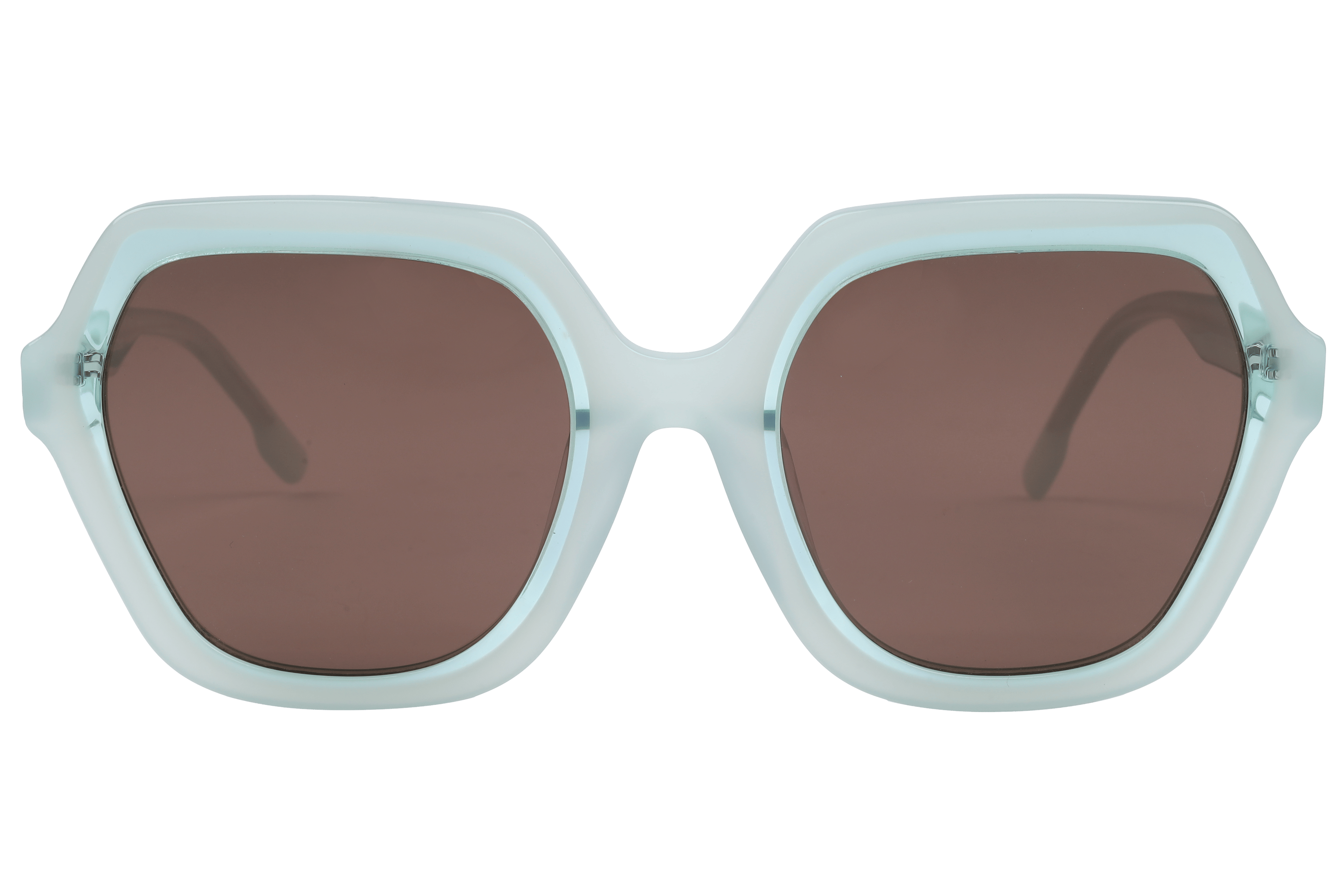 Lancebremmer VS8004 Sunglass Transparent Green Female Full S Sunglass — Transparent Green frame — view 2