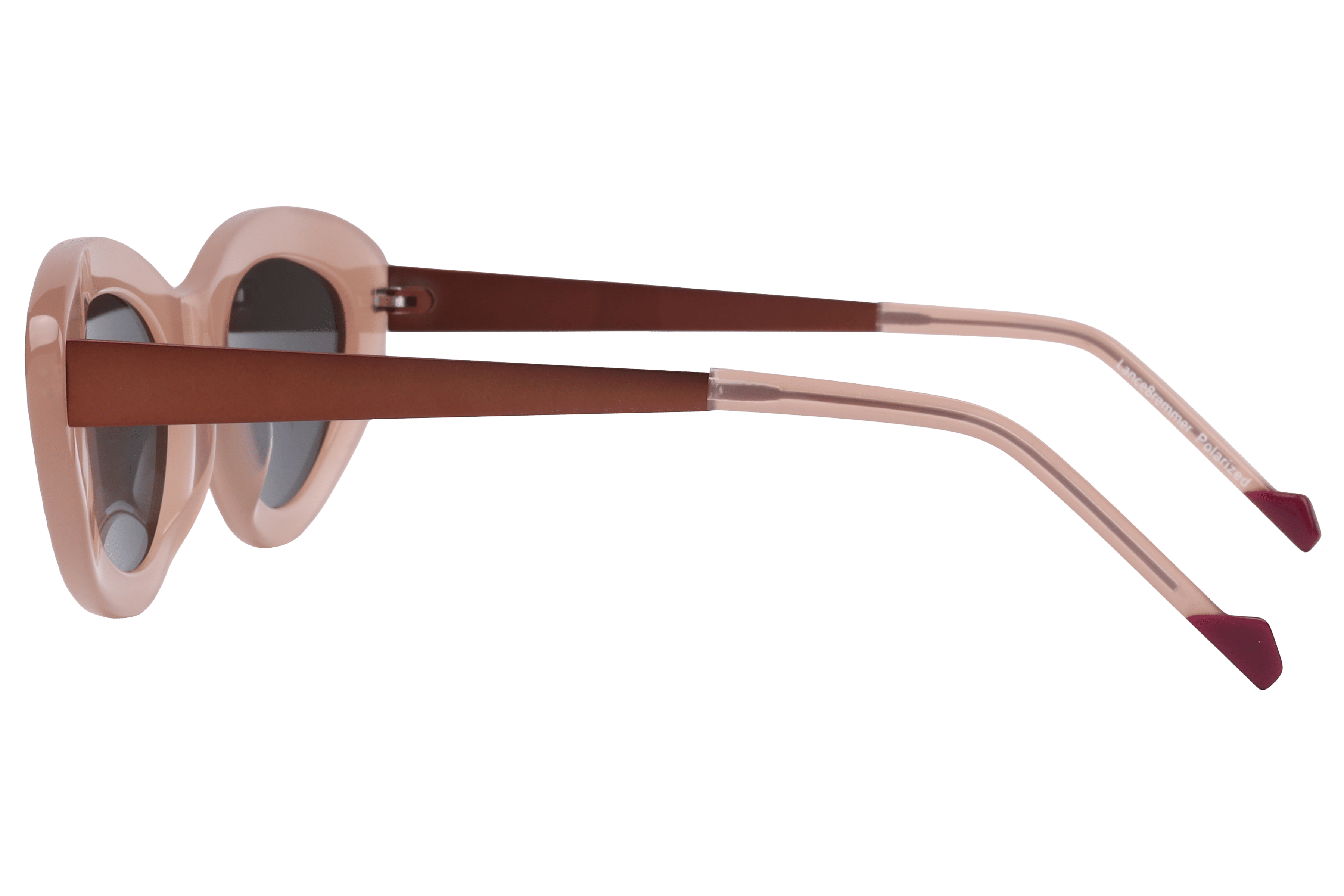 Lancebremmer VS7015 Sunglass Pink Female Full Metal Sunglass — Pink frame — view 3
