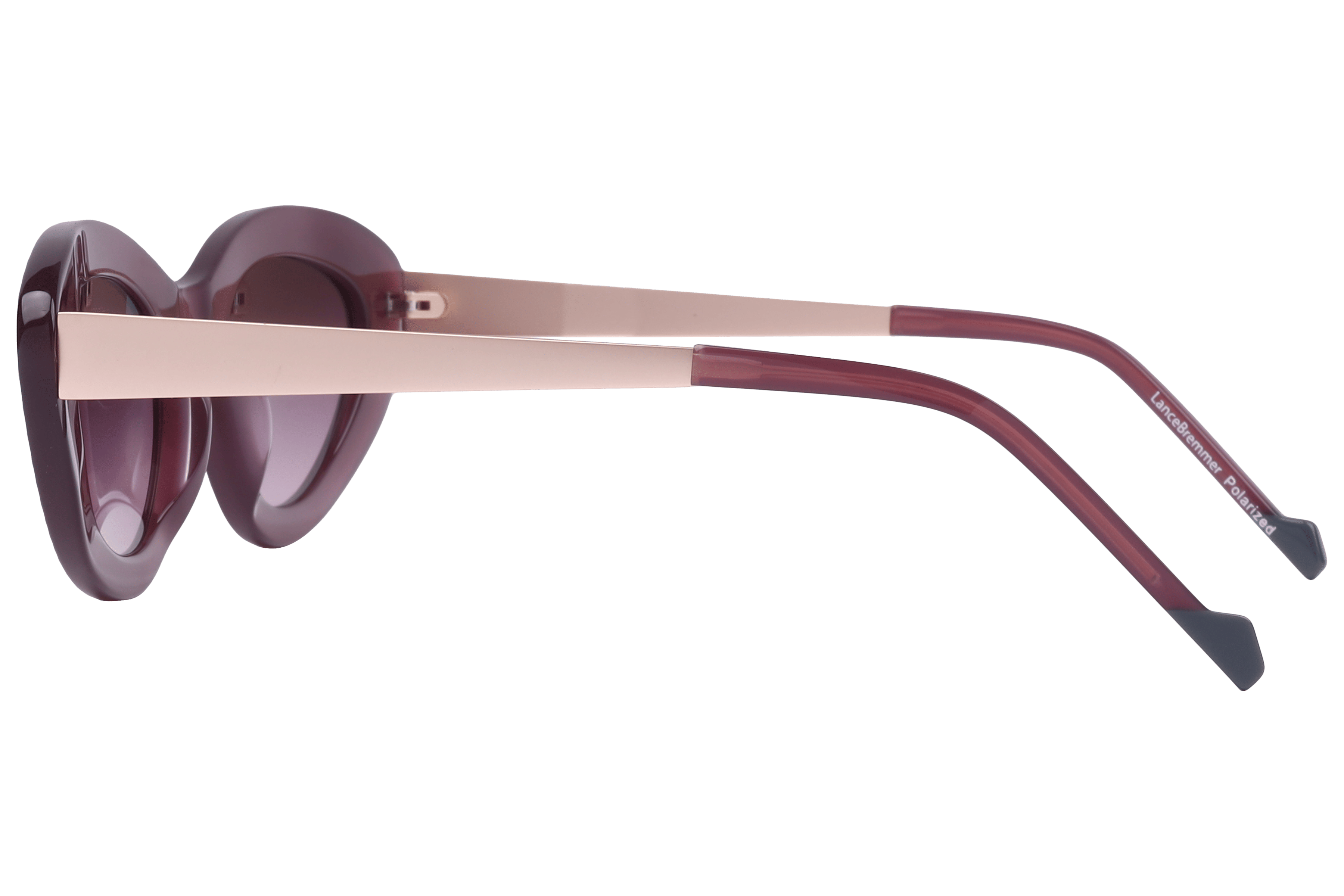 Lancebremmer VS7015 Sunglass Violet Female Full Metal Sunglass — Violet frame — view 3