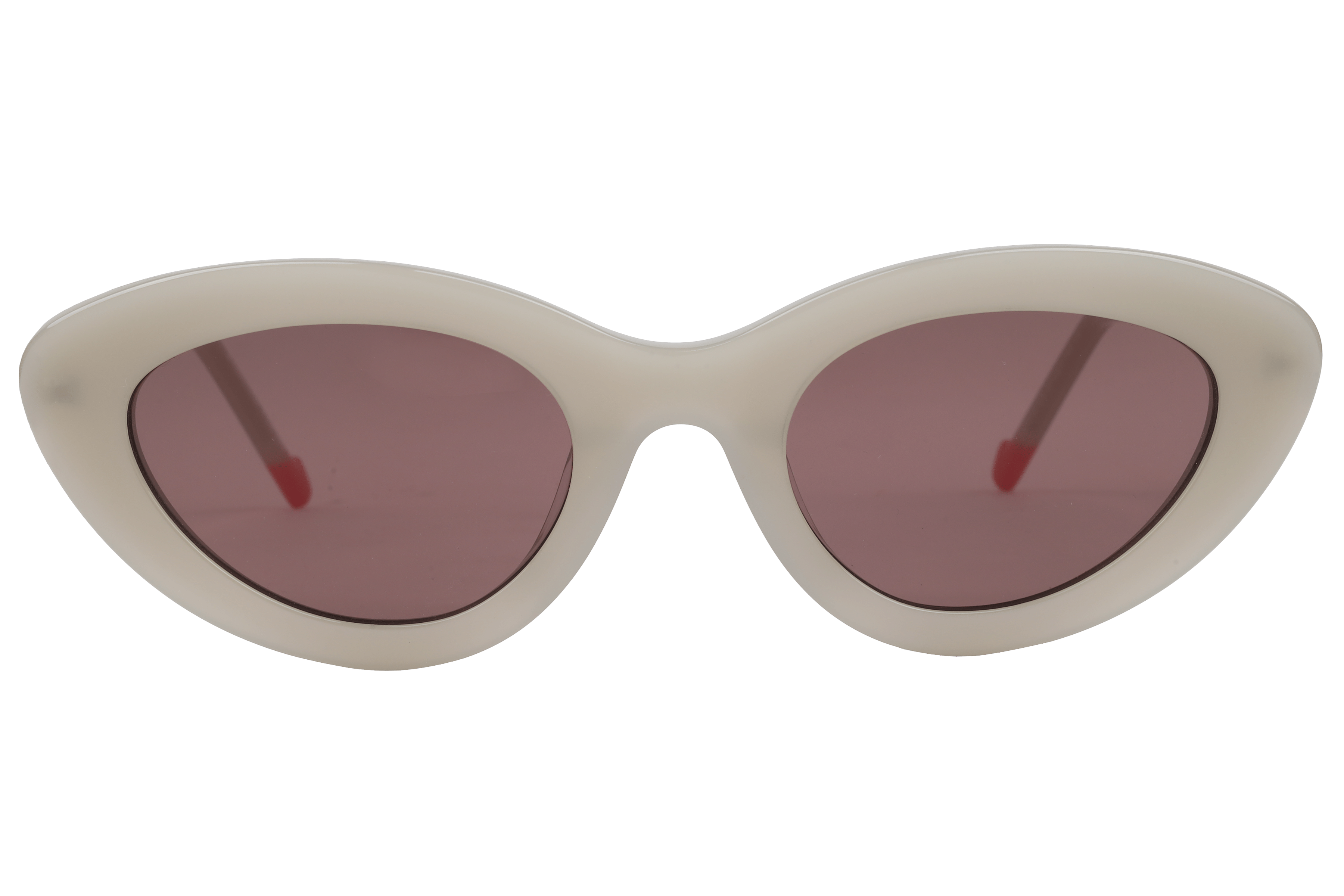 Lancebremmer VS7015 Sunglass Cream Female Full Metal Sunglass — Cream frame — view 2