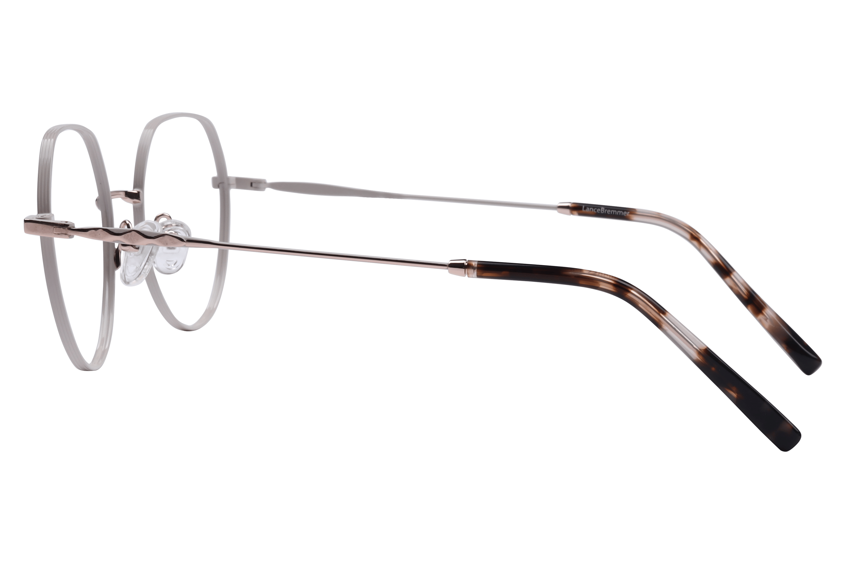 Lancebremmer VM5022 Frame Cream Female Full Metal Frame — Cream frame — view 3