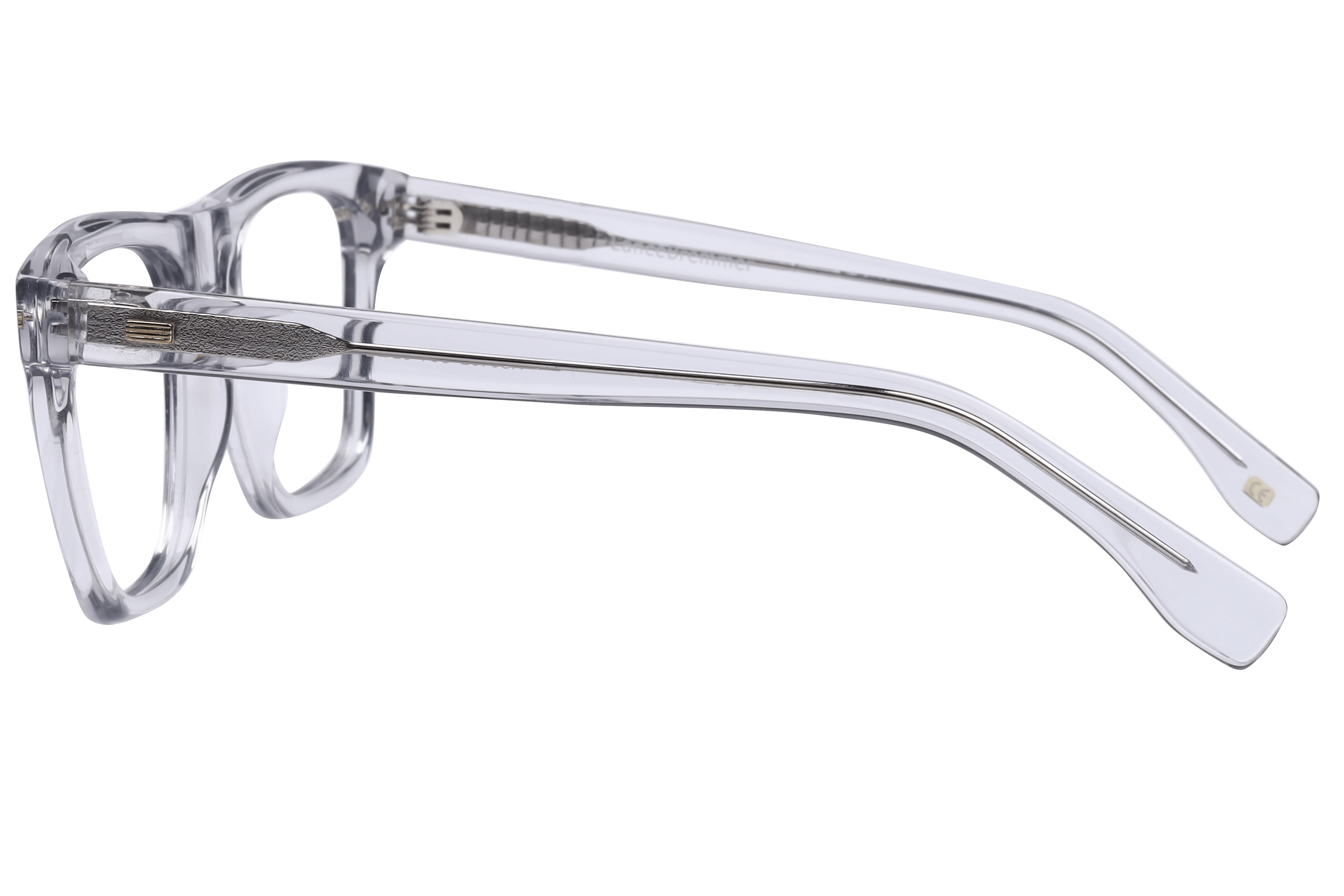 Lancebremmer AS6492 Frame Transparent Grey Male Full Shell Frame — Transparent Grey frame — view 3