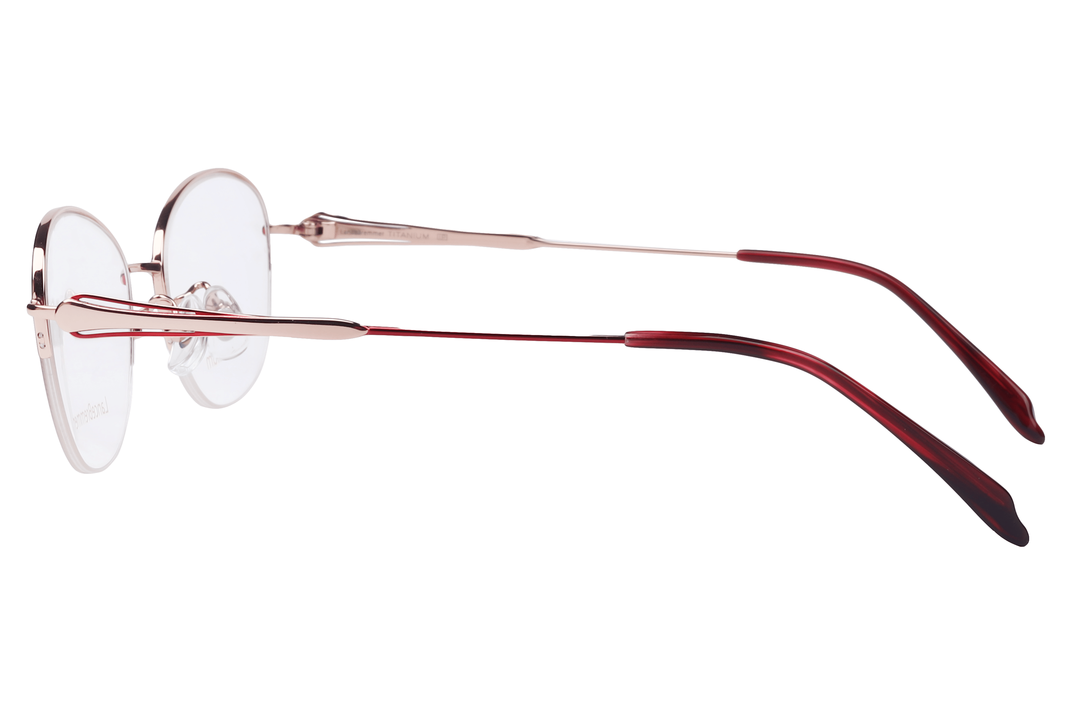 Lancebremmer T15210 Frame Maroon Female Supra Titanium Frame — Maroon frame — view 3