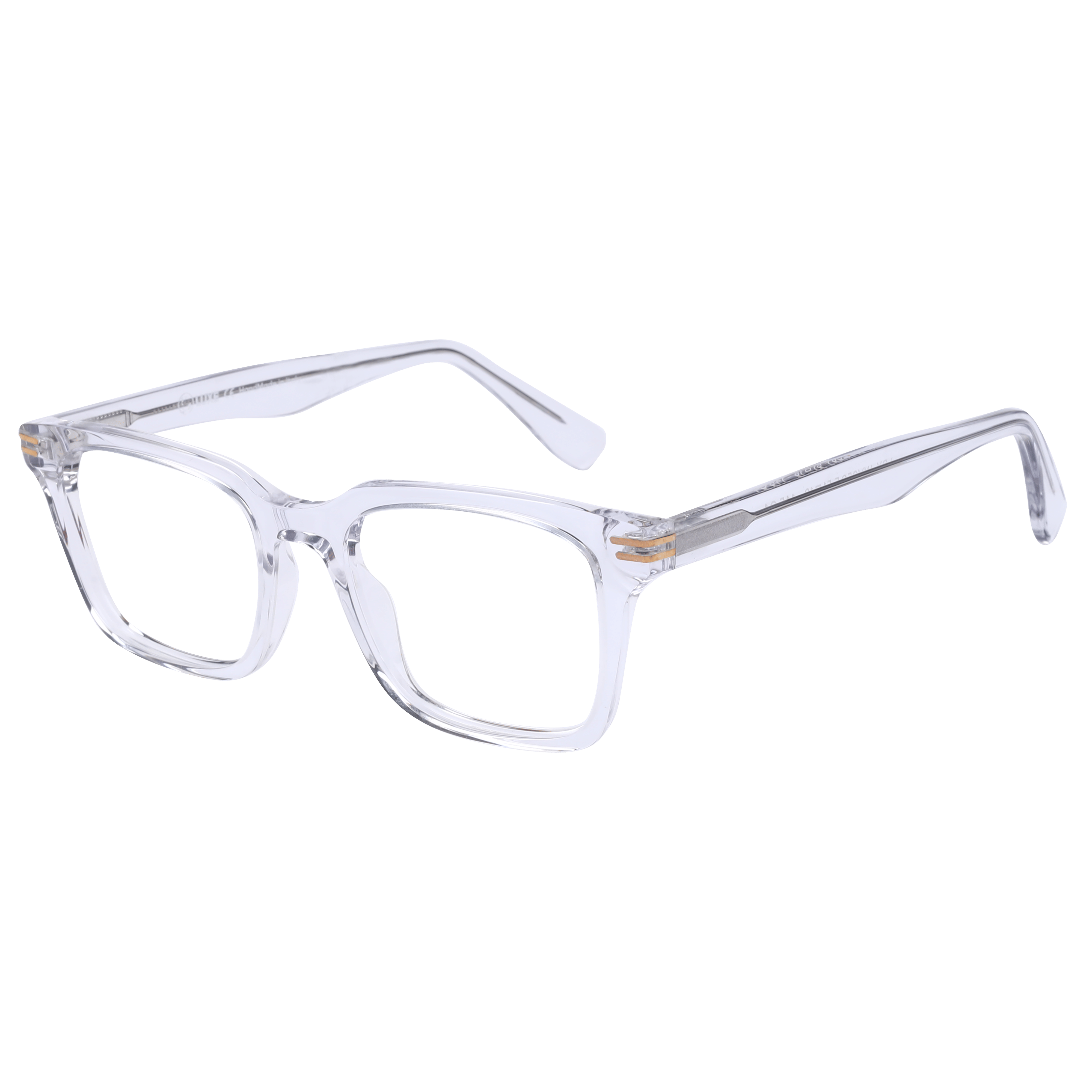 Lb Luxe WV258 Frame Transparent Male Full Shell Frame — Transparent frame — alternate view