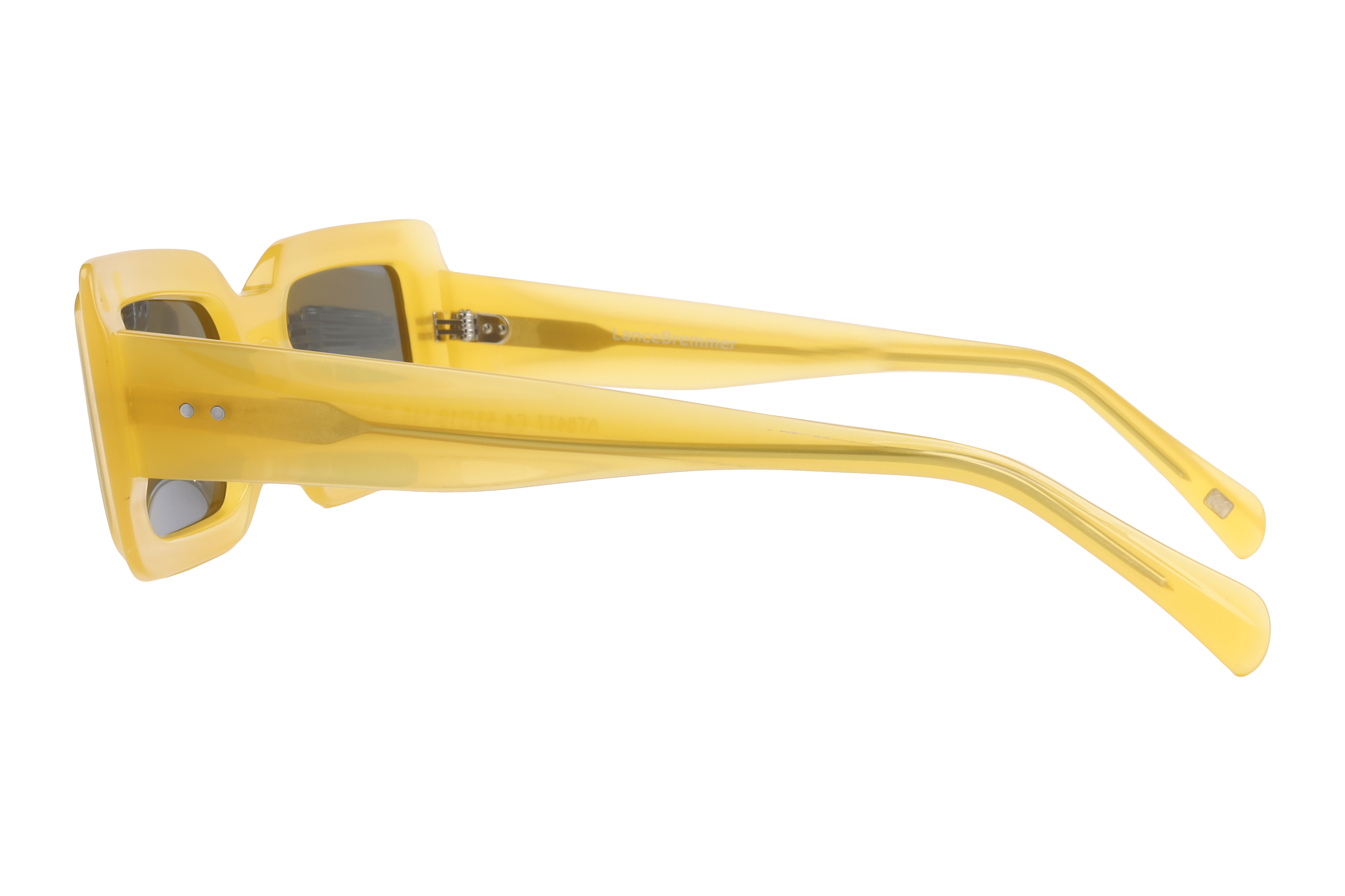 Lancebremmer AT8477 Sunglass Yellow Unisex Full Shell Sunglass — Yellow frame — view 3
