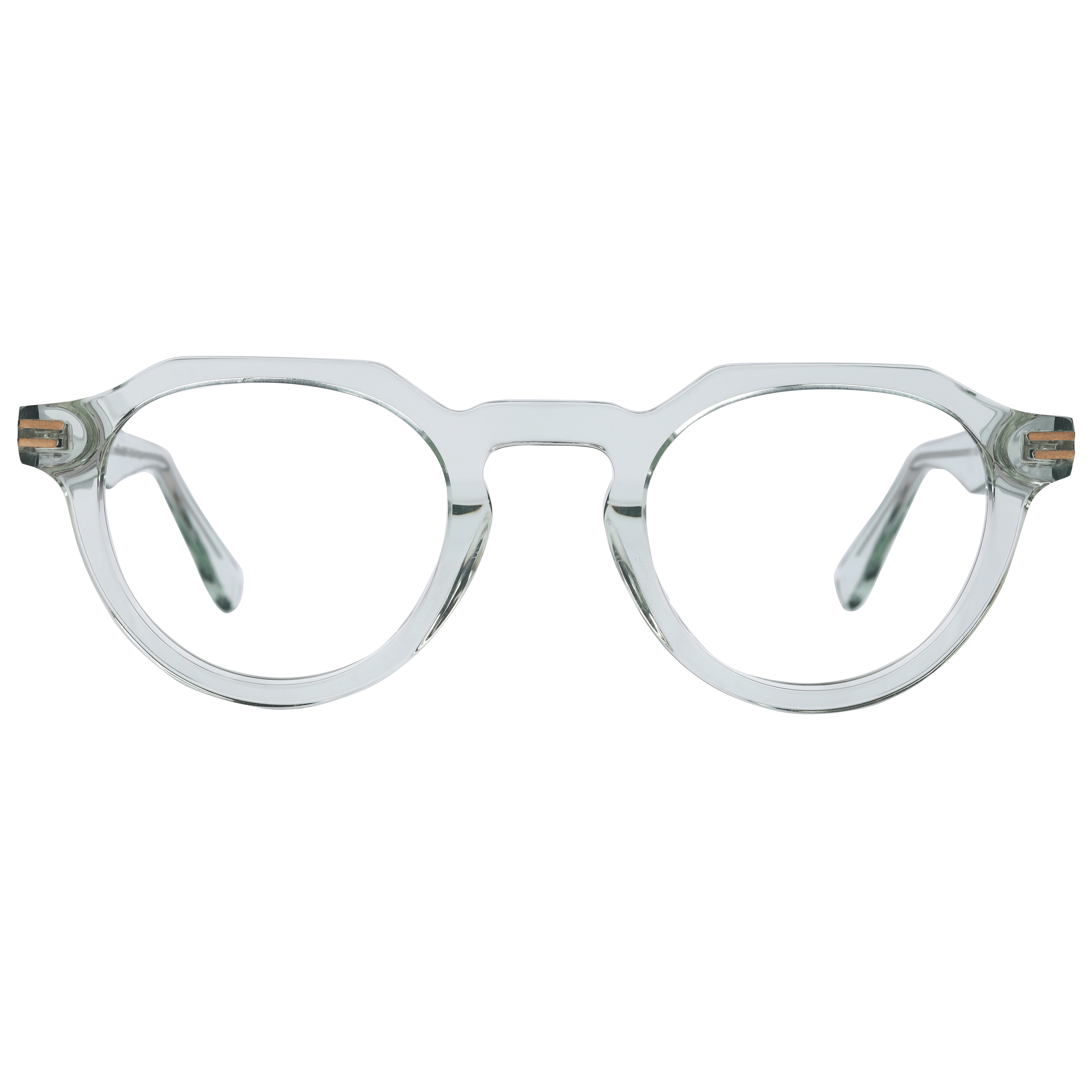 Lb Luxe WV257 Frame Transparent Green Unisex Full Shell Frame — Transparent Green frame