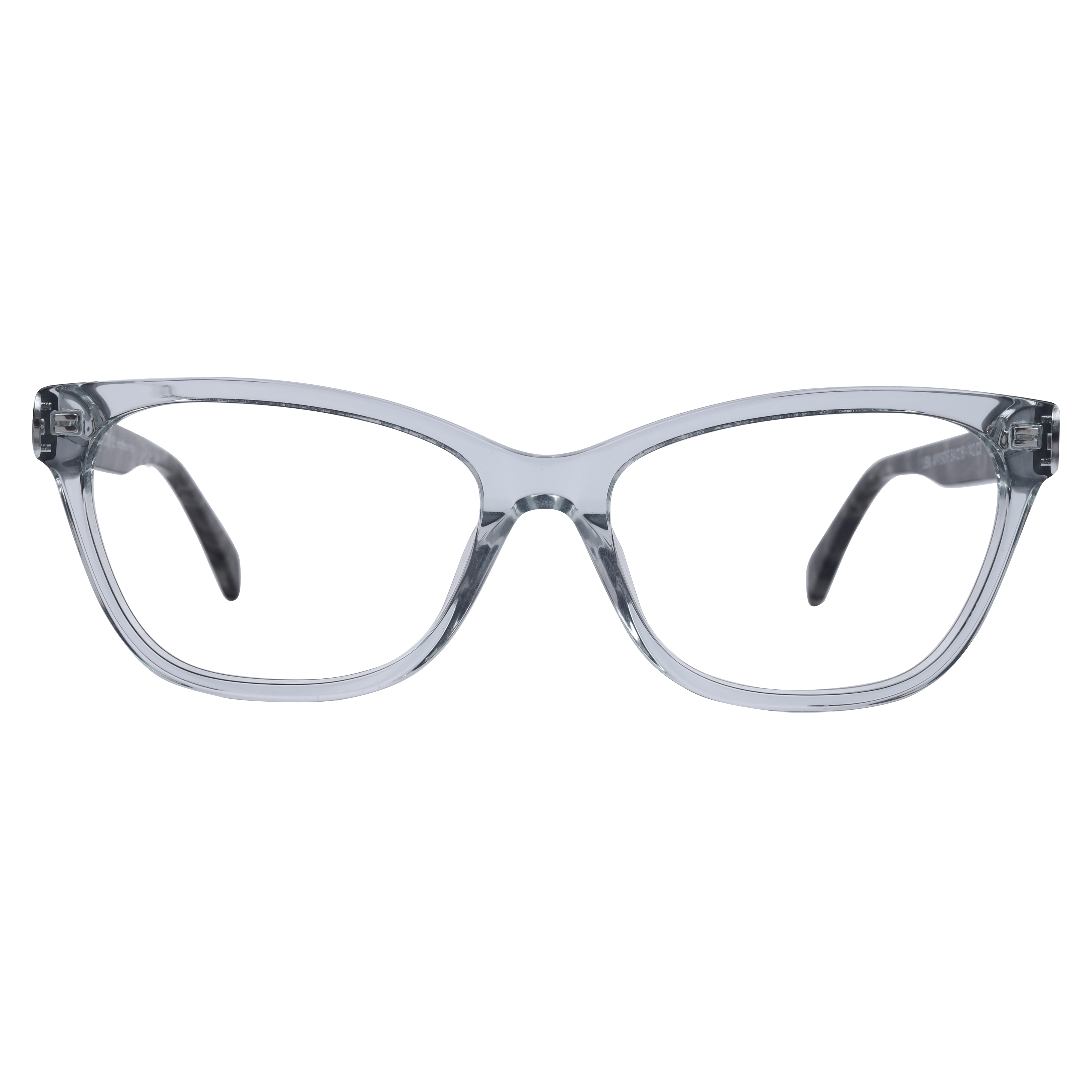 Lb Luxe AM190 Frame Transparent Grey Female Full Shell Frame — Transparent Grey frame