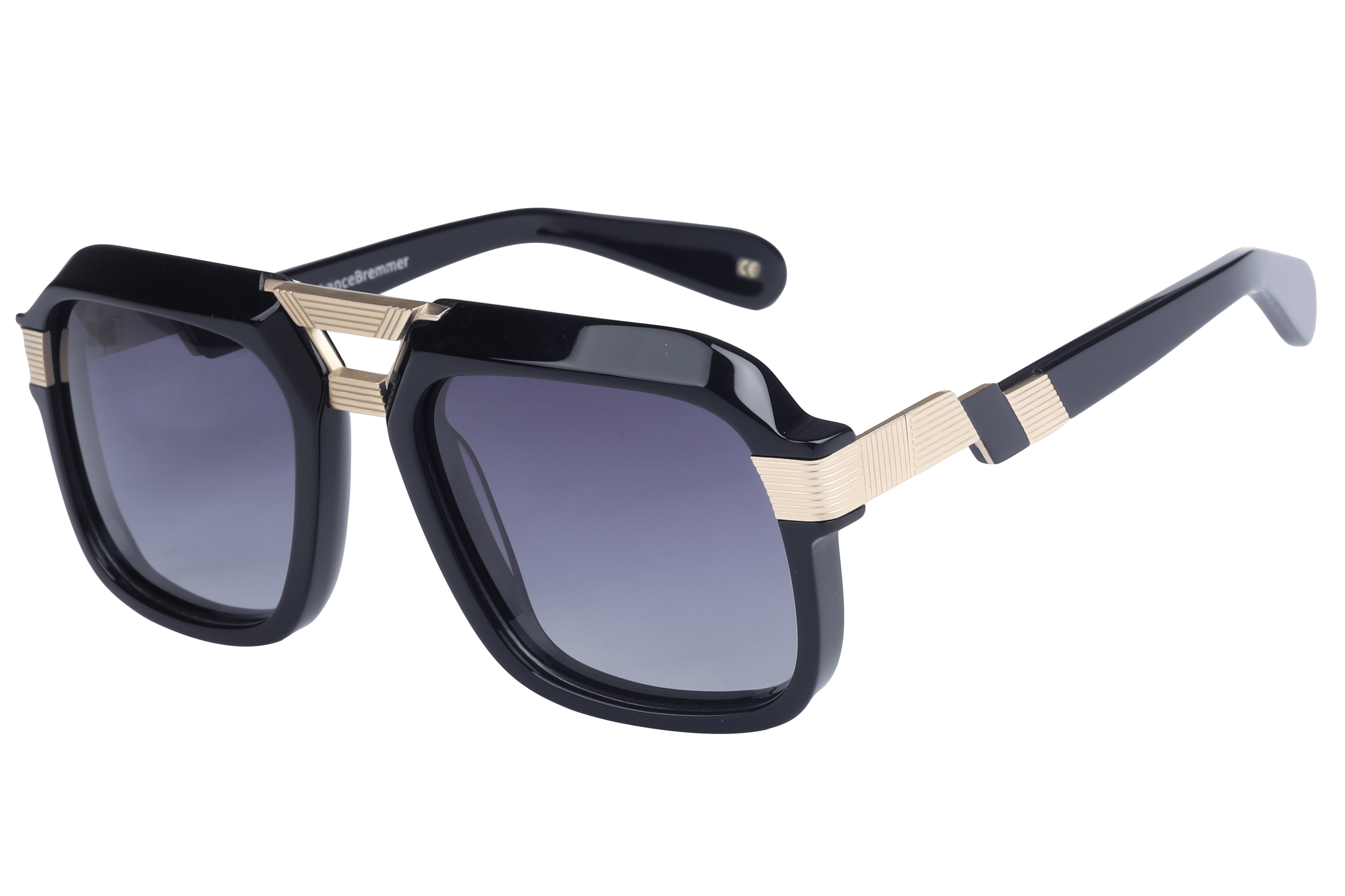 Lancebremmer AT8597 Sunglass Black Male Full Shell with Meta — Black frame