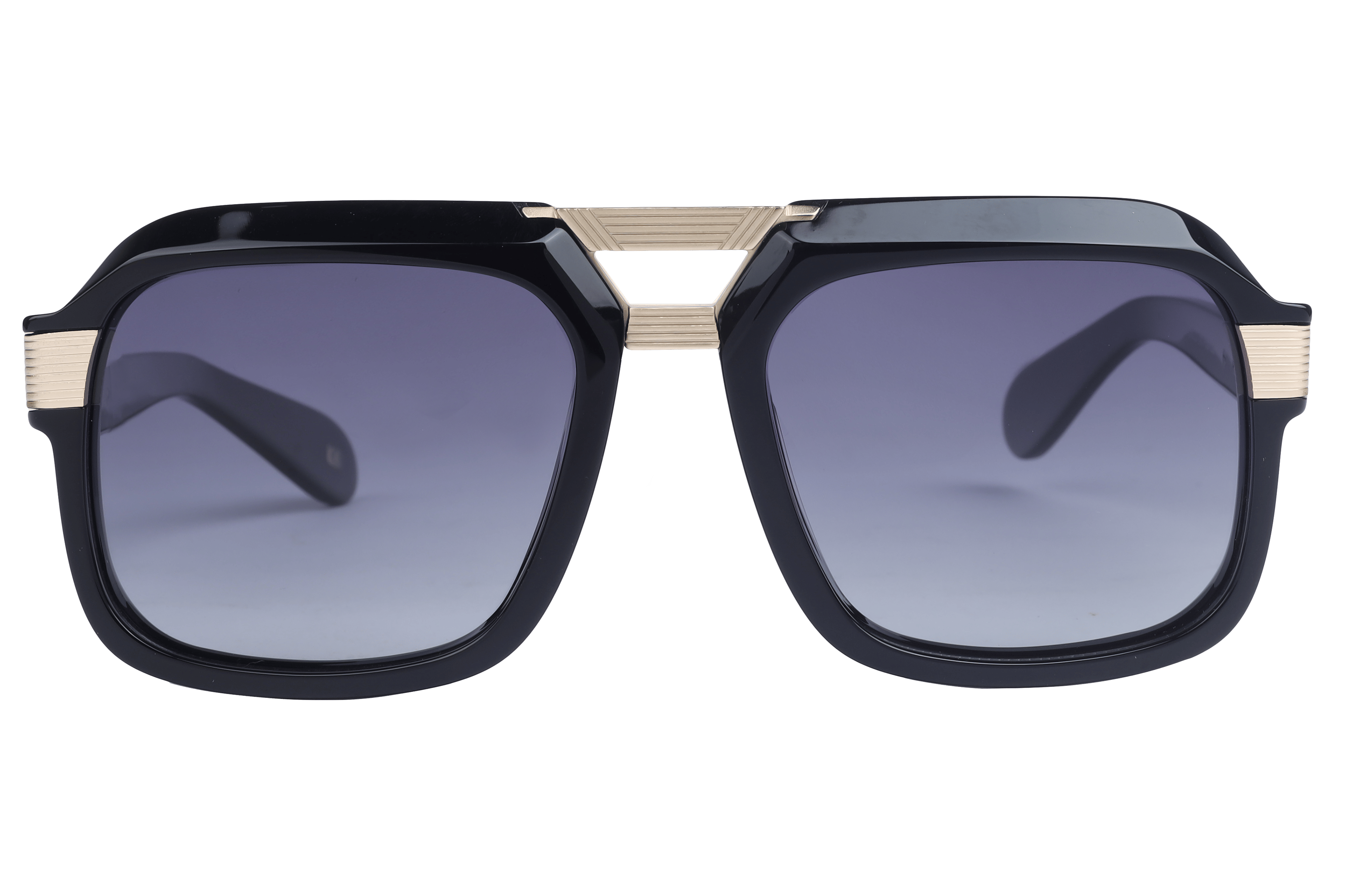 Lancebremmer AT8597 Sunglass Black Male Full Shell with Meta Sunglass — Black frame — view 2