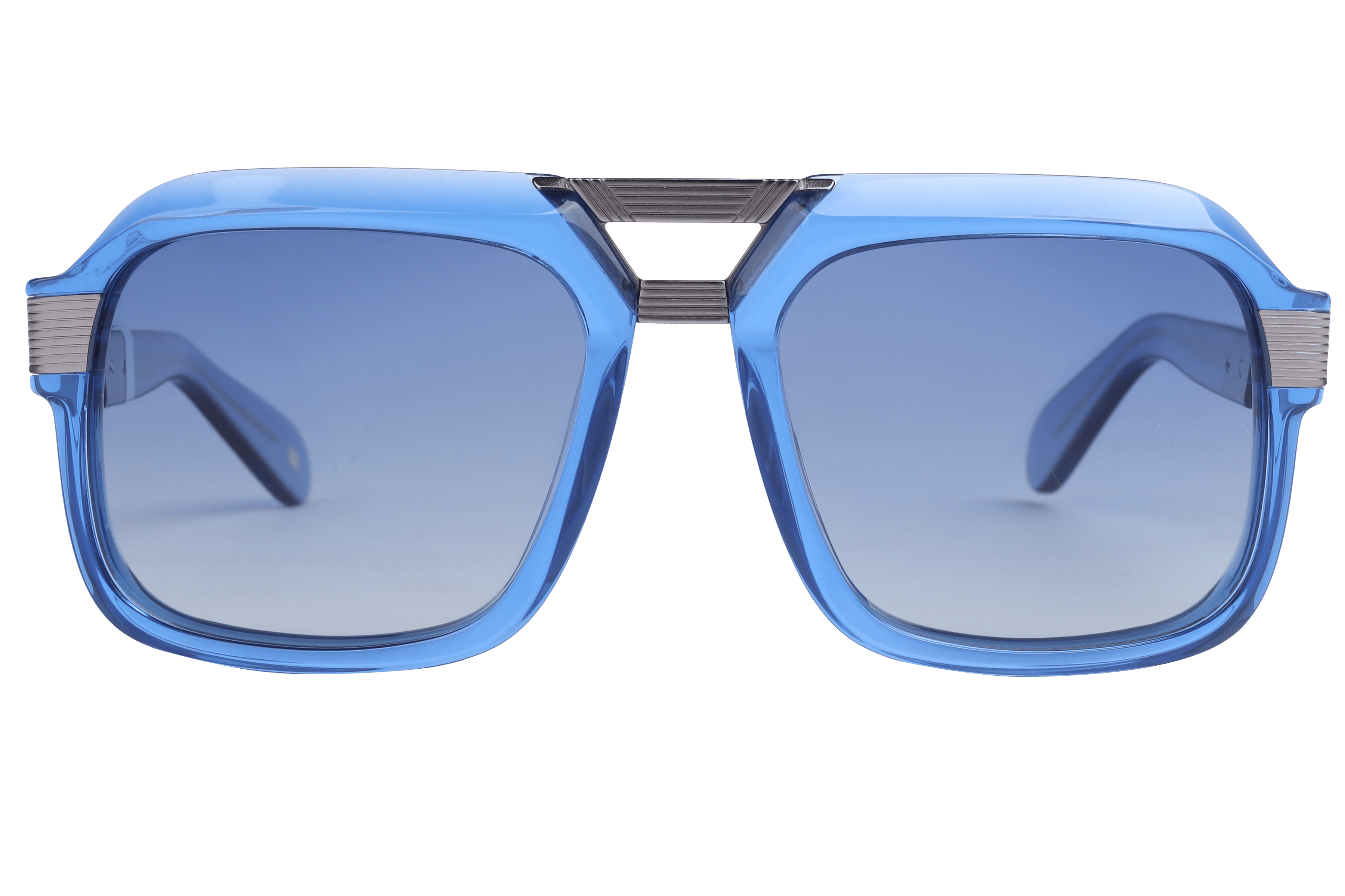 Lancebremmer AT8597 Sunglass Transparent Blue Male Full Shel Sunglass — Transparent Blue frame — view 2