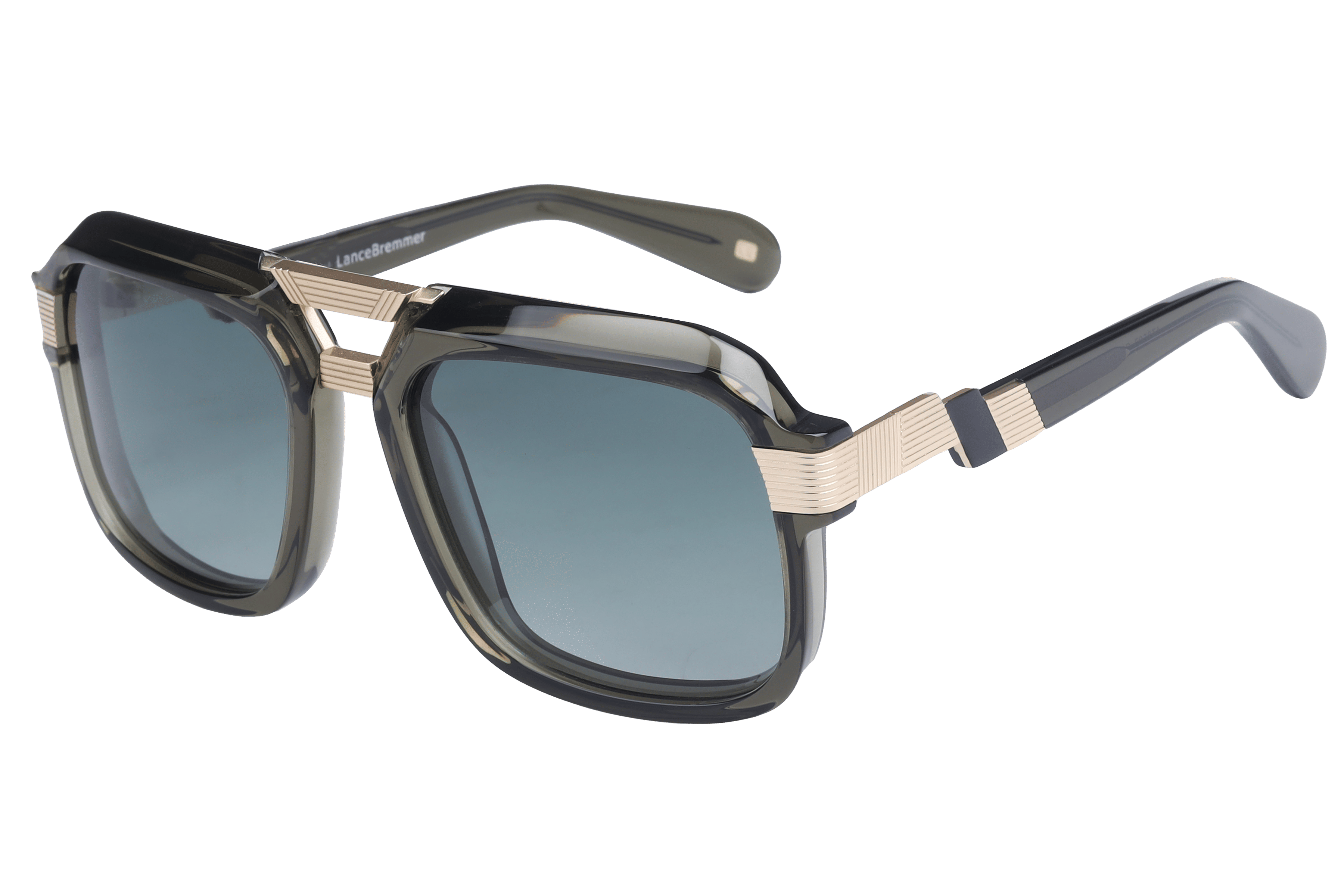 Lancebremmer AT8597 Sunglass Olive Male Full Shell with Meta — Olive frame