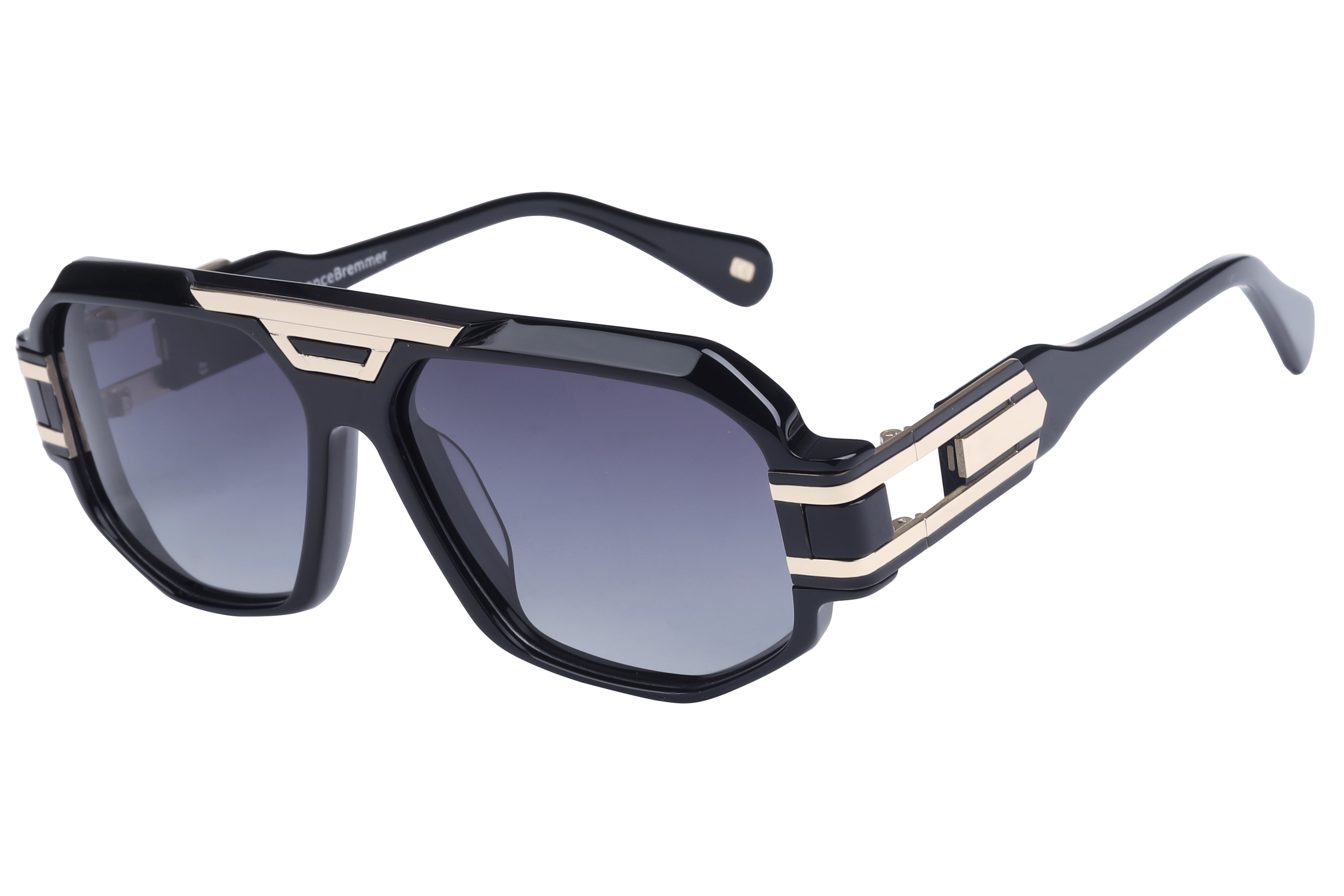 Lancebremmer AT8596 Sunglass Black Male Full Shell with Meta — Black frame