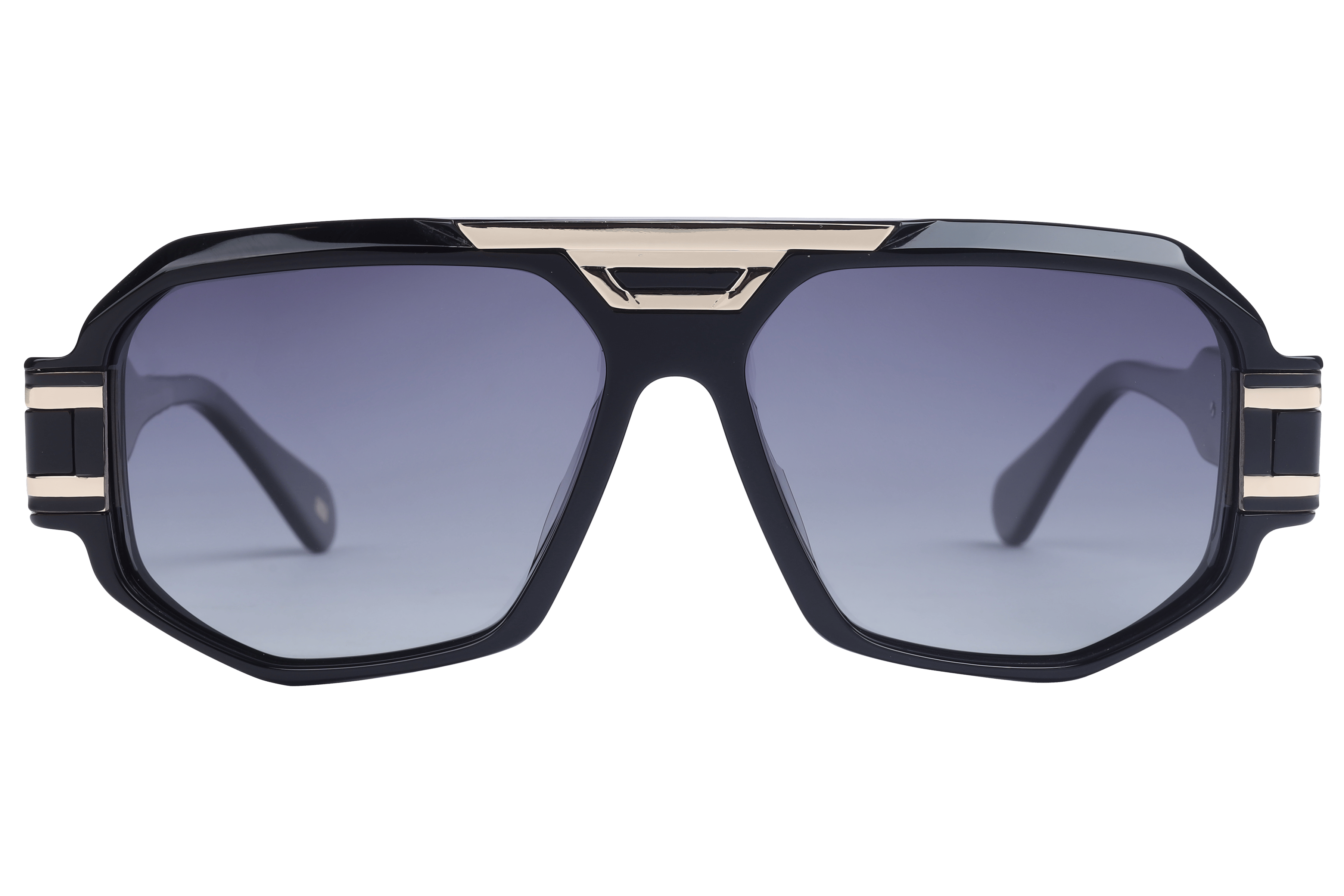 Lancebremmer AT8596 Sunglass Black Male Full Shell with Meta Sunglass — Black frame — view 2