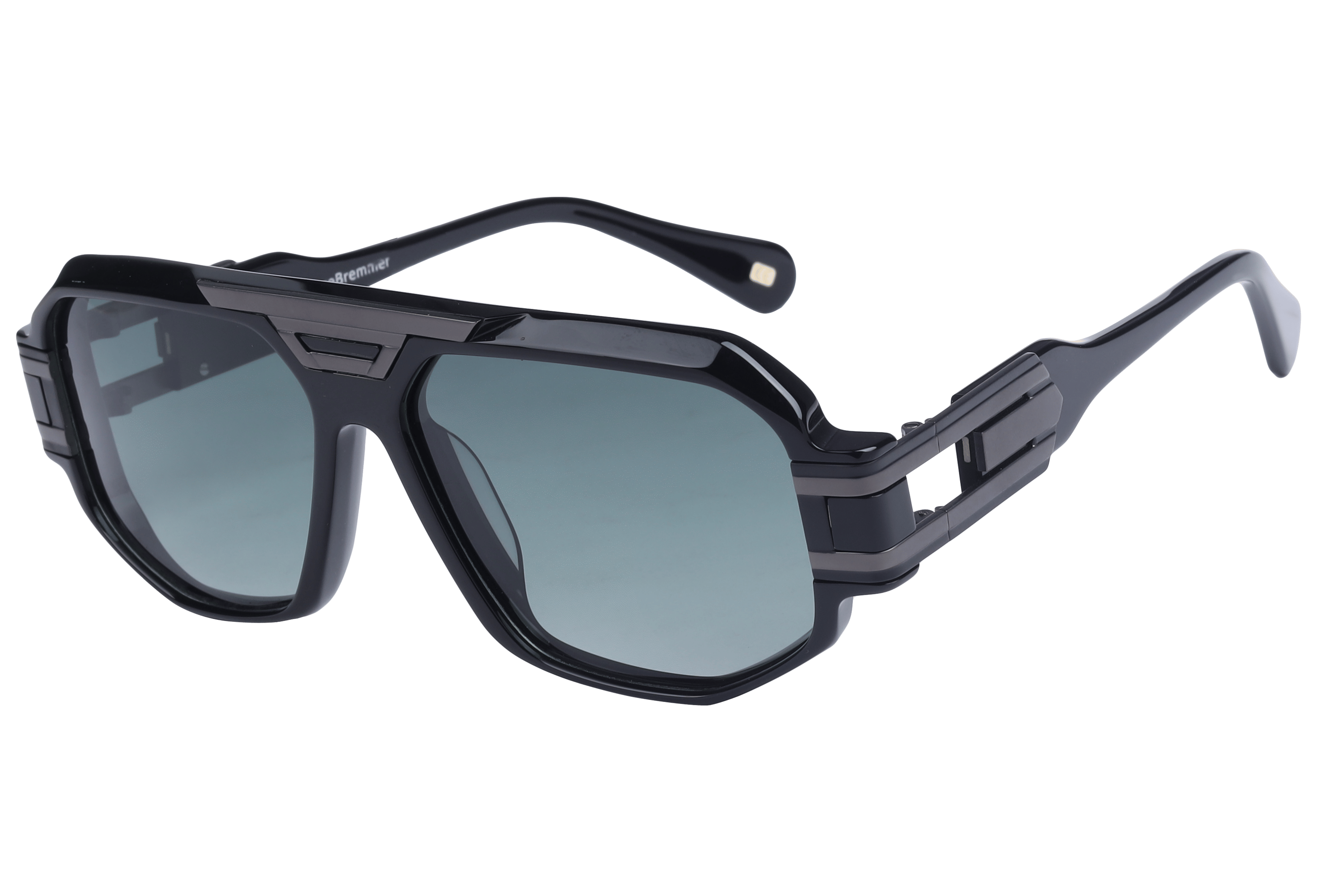 Lancebremmer AT8596 Sunglass Black Male Full Shell with Meta — Black frame