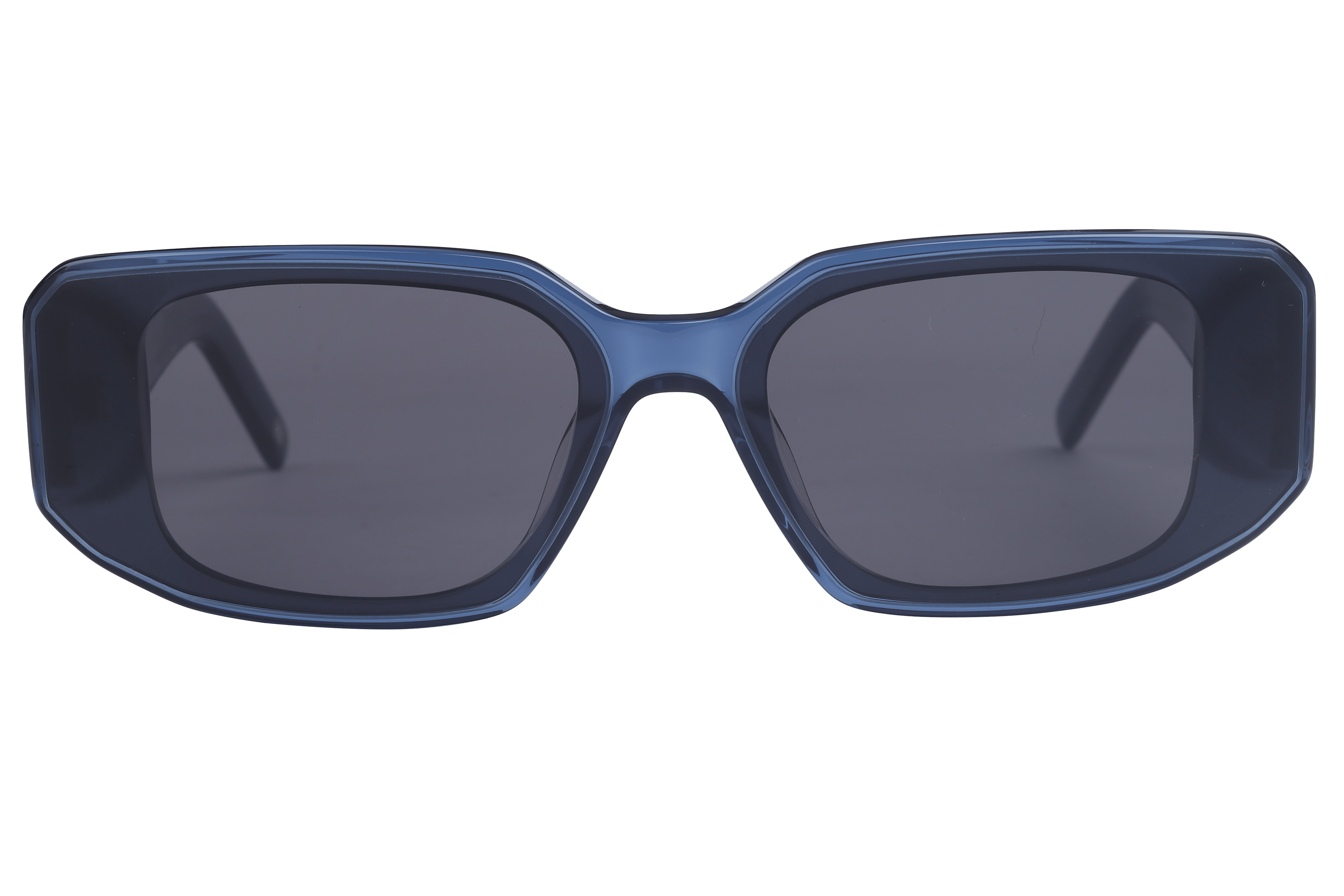 Lancebremmer AT8686 Sunglass Transparent Blue Unisex Full Sh Sunglass — Transparent Blue frame
