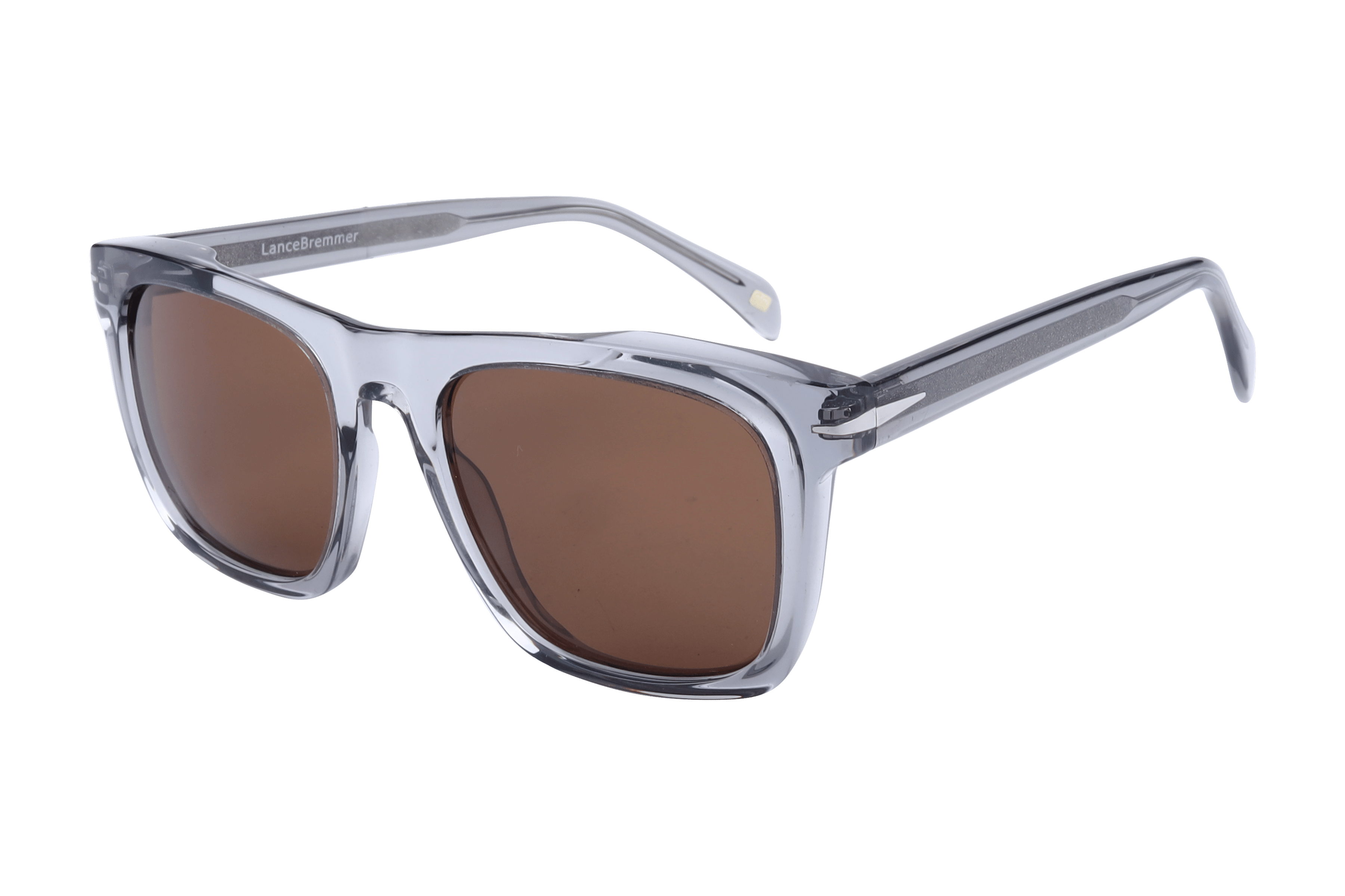 Lancebremmer AT8470 Sunglass Transparent Grey Male Full Shel — Transparent Grey frame