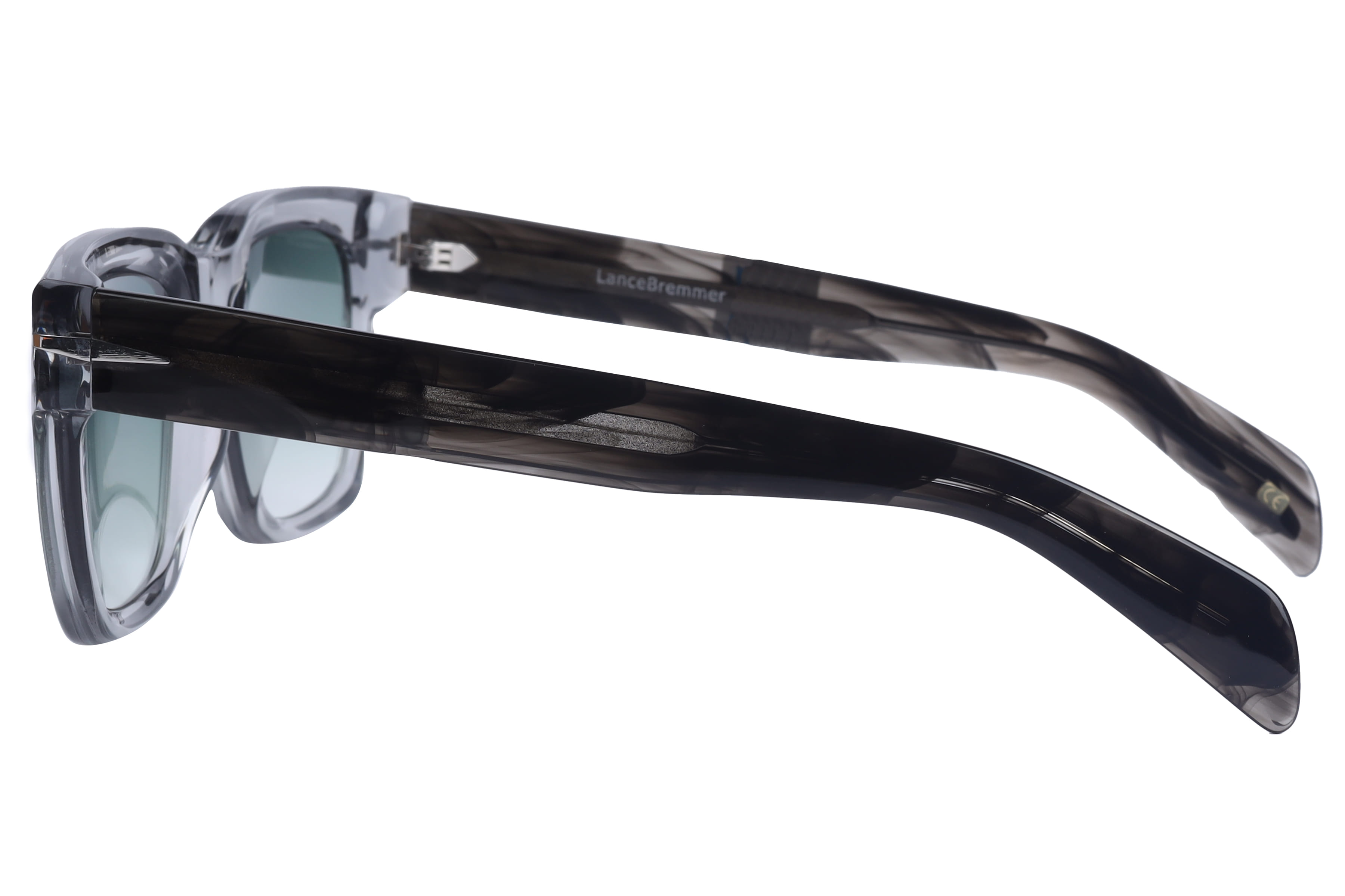 Lancebremmer AT8613 Sunglass Transparent Grey Male Full Shel Sunglass — Transparent Grey frame — view 3