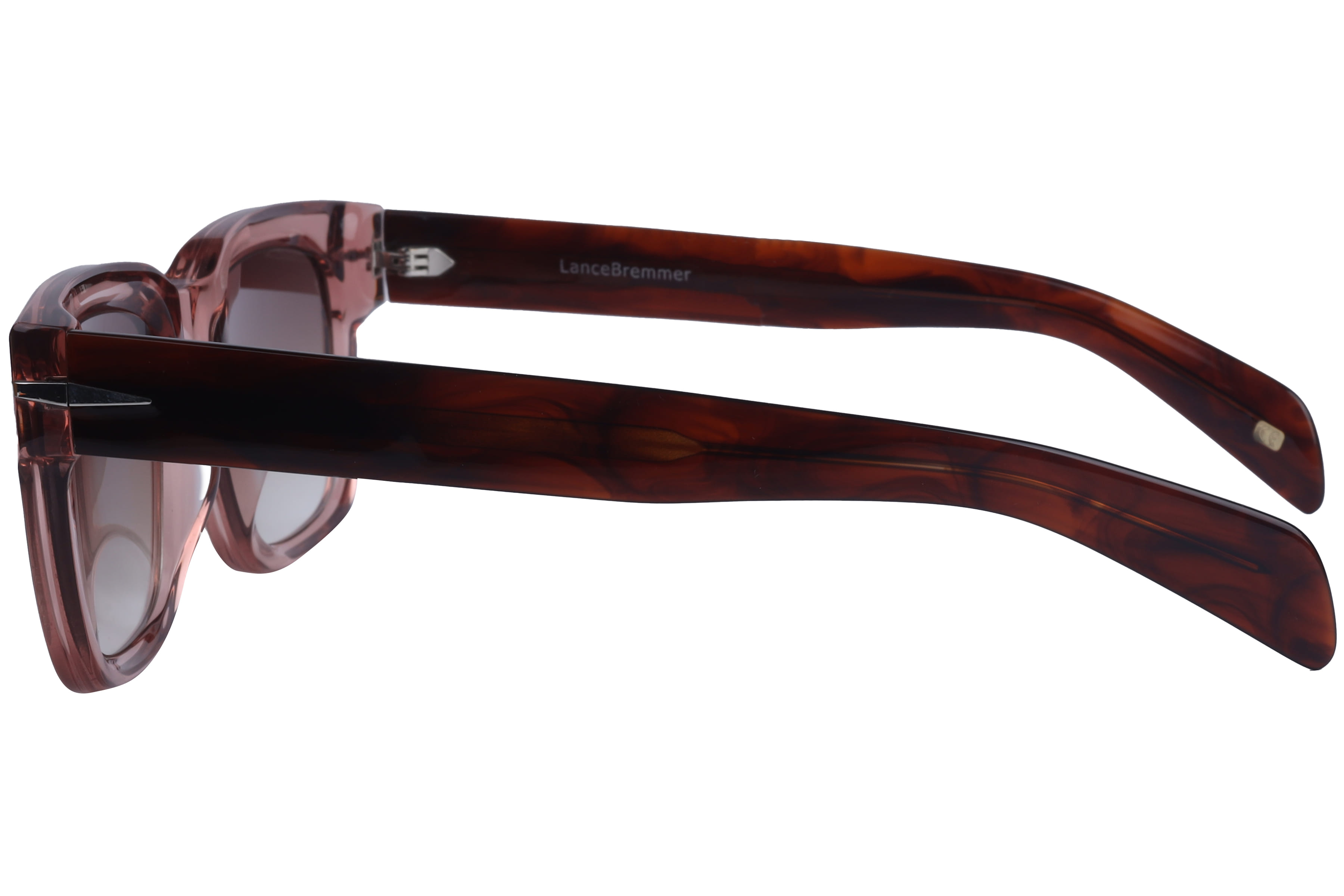 Lancebremmer AT8613 Sunglass Transparent Pink Male Full Shel Sunglass — Transparent Pink frame — view 2