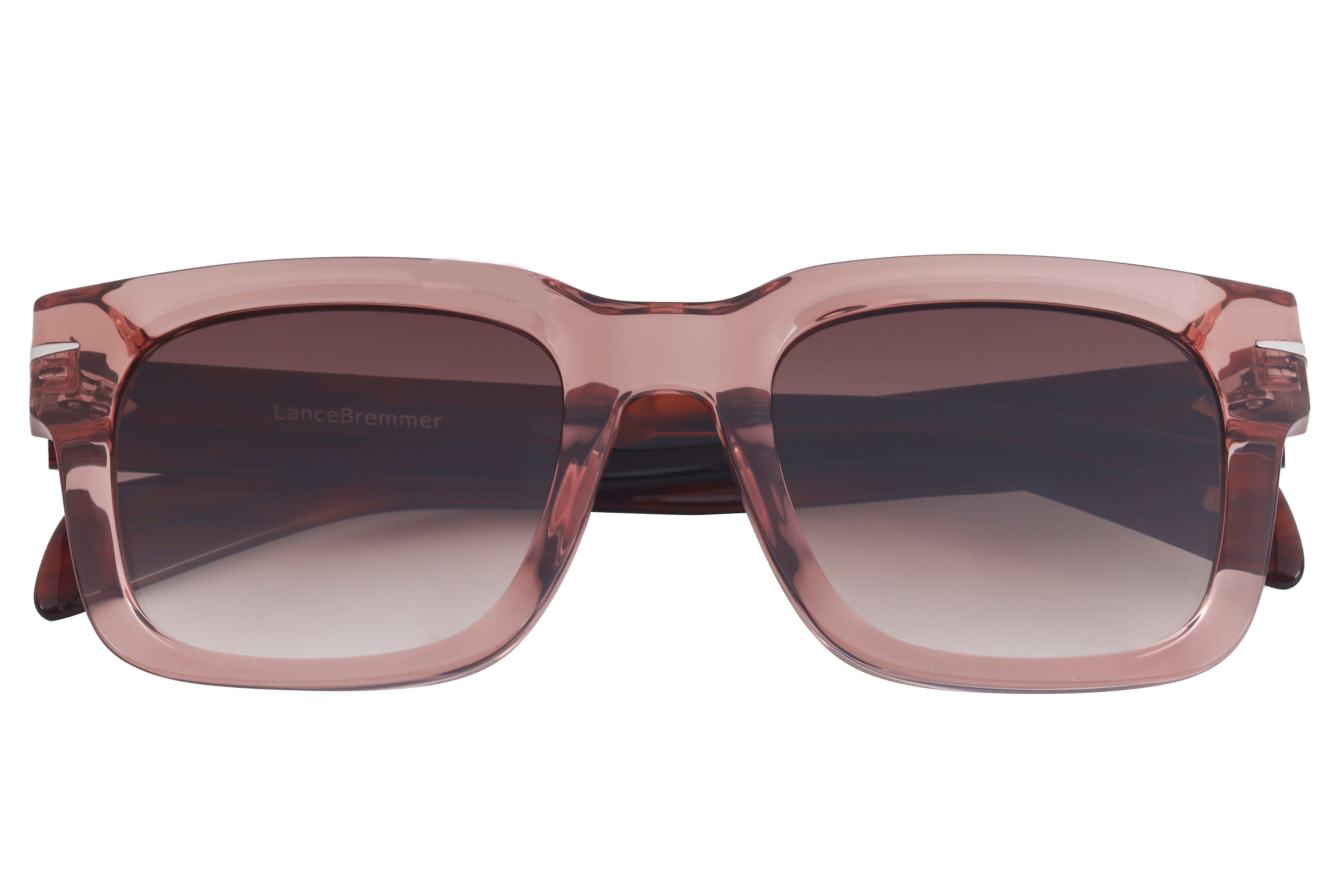 Lancebremmer AT8613 Sunglass Transparent Pink Male Full Shel Sunglass — Transparent Pink frame — view 3