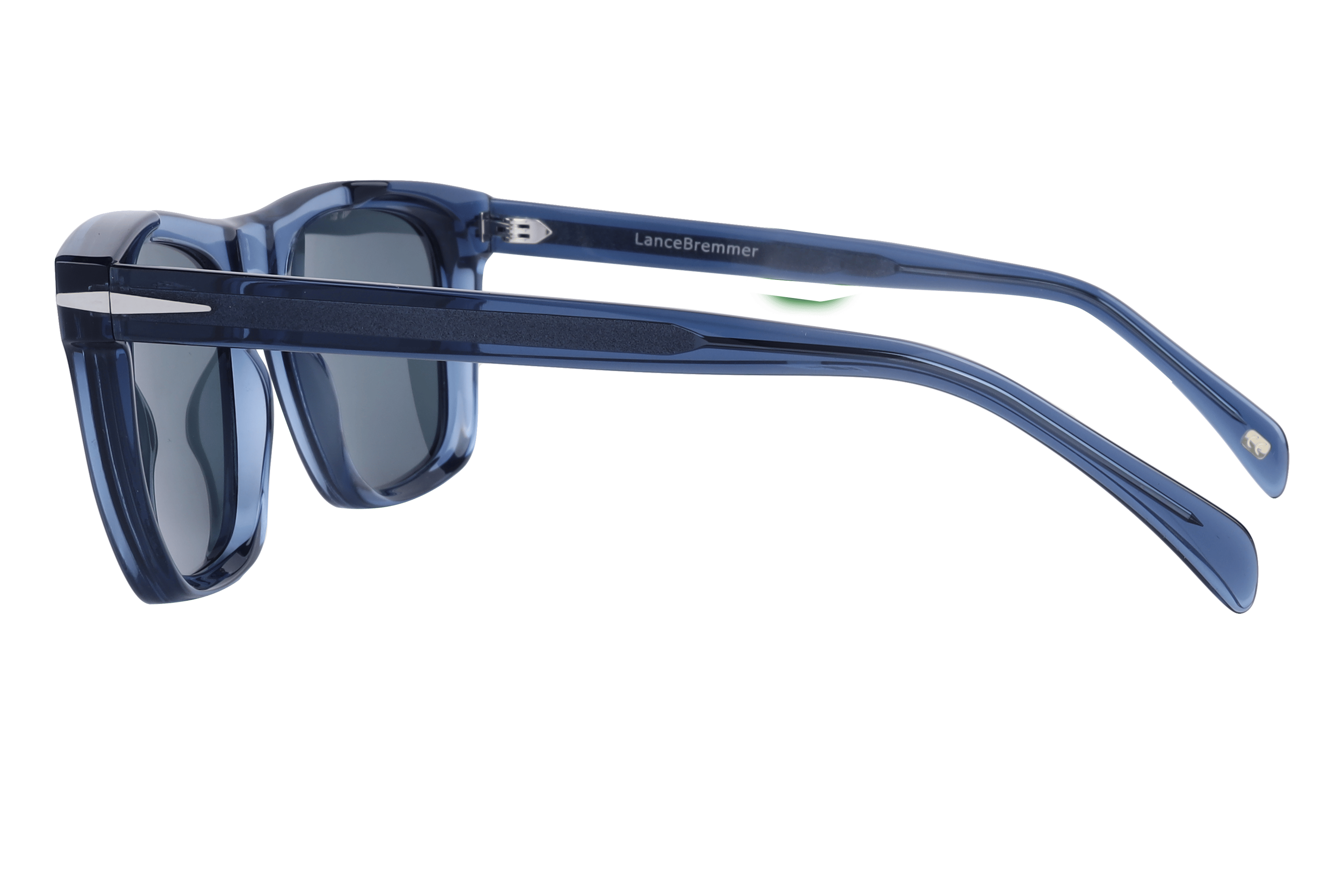 Lancebremmer AT8470 Sunglass Transparent Blue Male Full Shel Sunglass — Transparent Blue frame — view 3