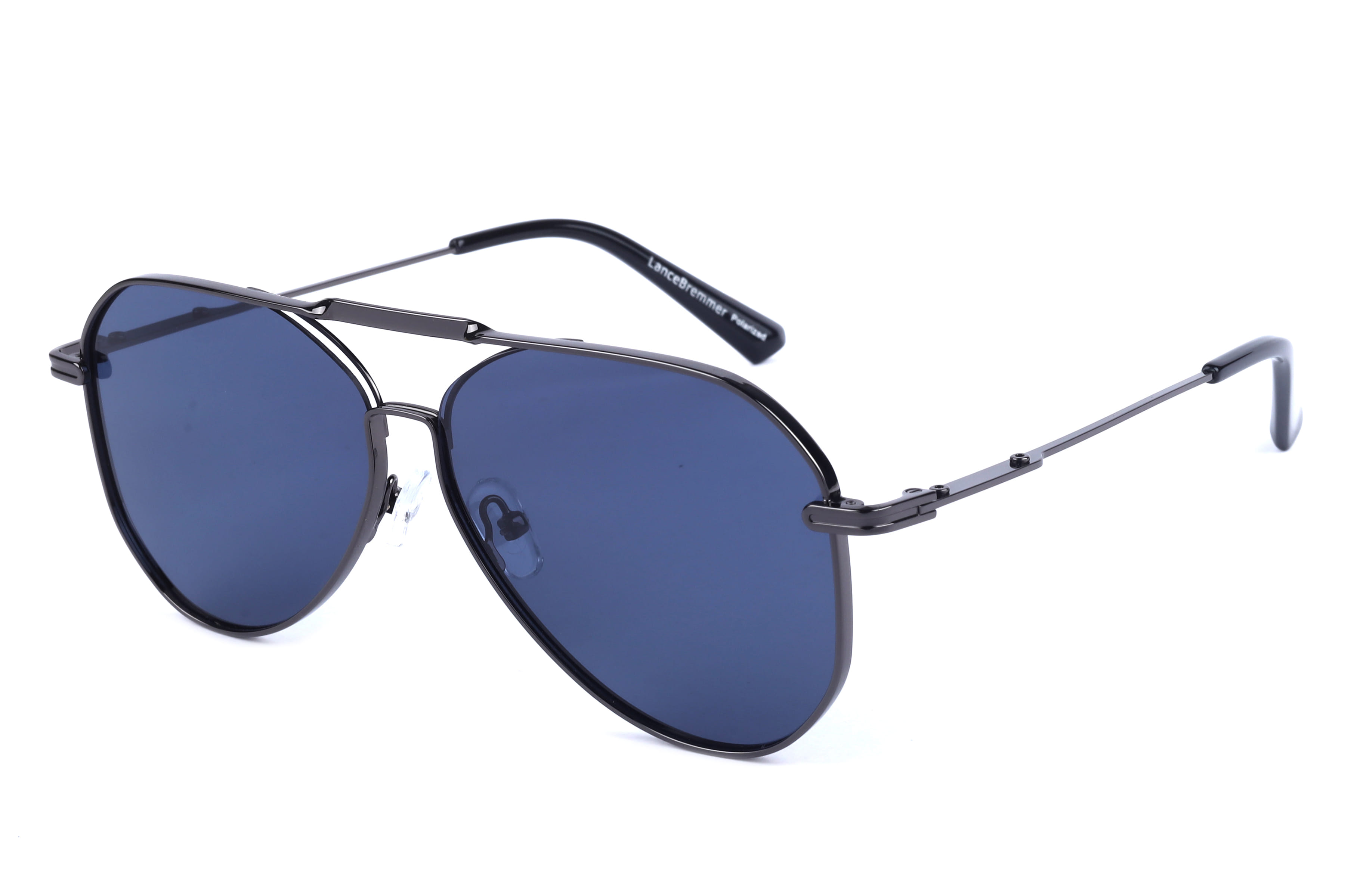 Lancebremmer JS8557 Sunglass Gun Metal Male Full Metal Sunglass — Gun Metal frame — view 1