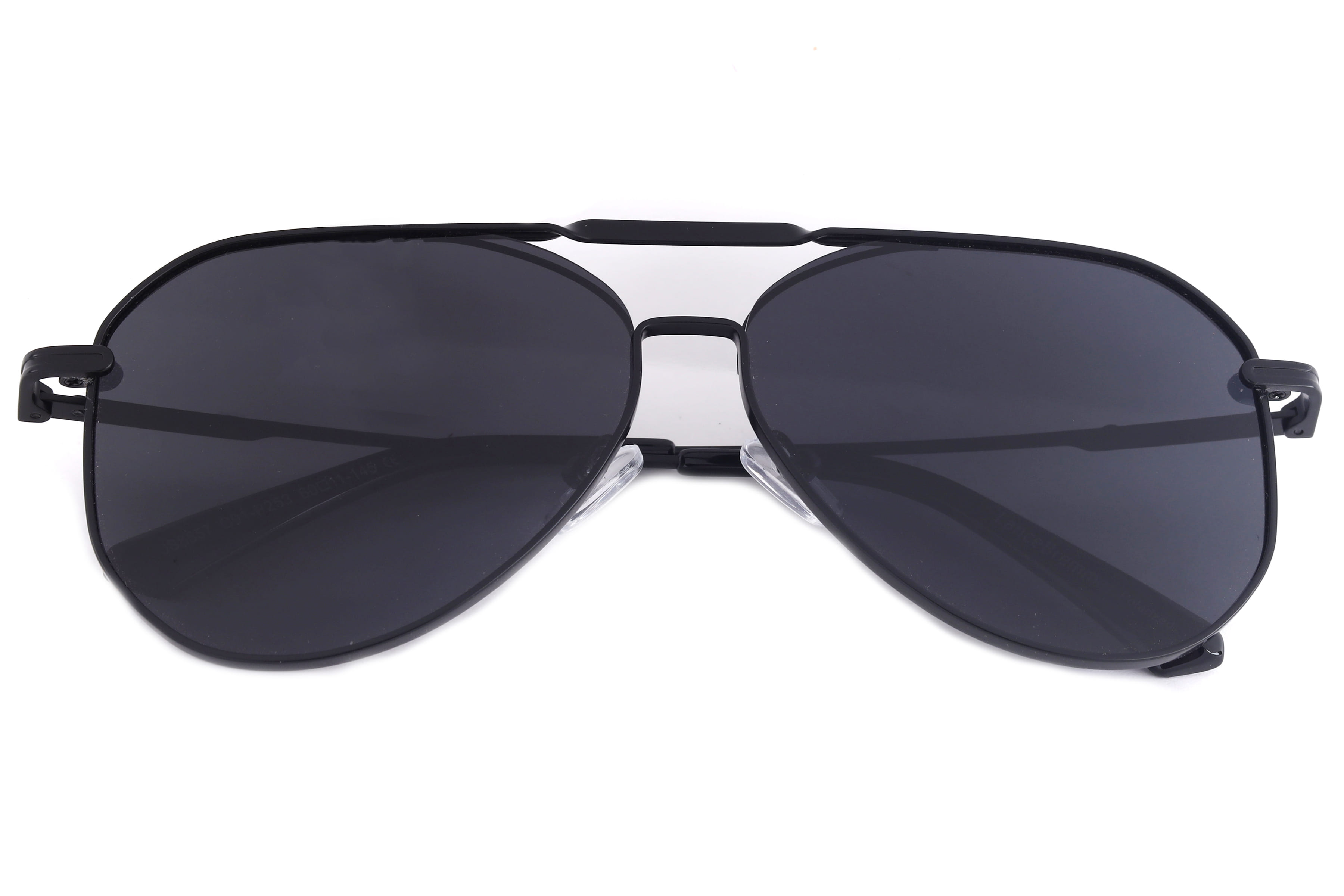 Lancebremmer JS8557 Sunglass Matt Black Male Full Metal Sunglass — Matt Black frame — view 3