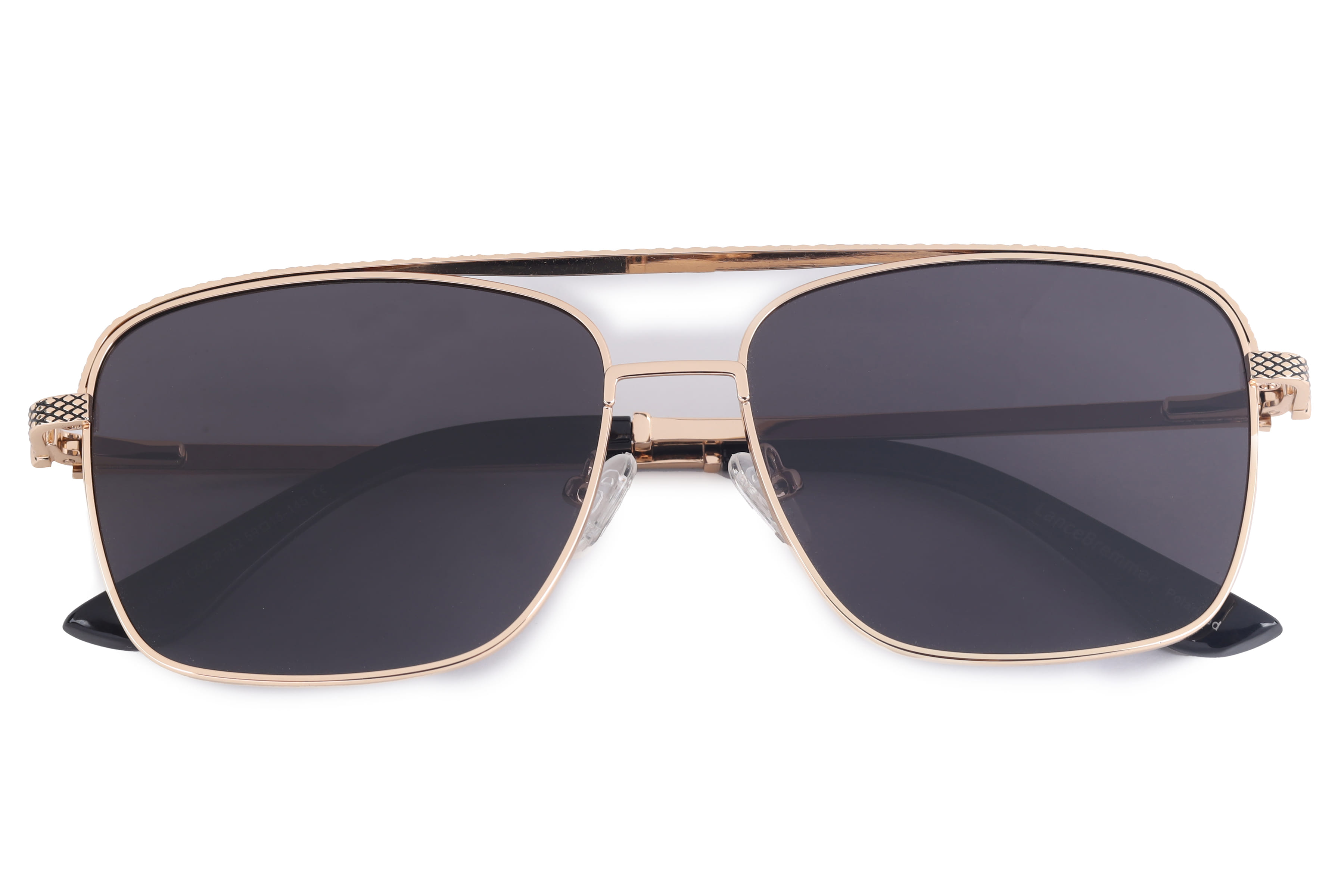 Lancebremmer JS8541 Sunglass Gold Male Full Metal Sunglass — Gold frame — view 3