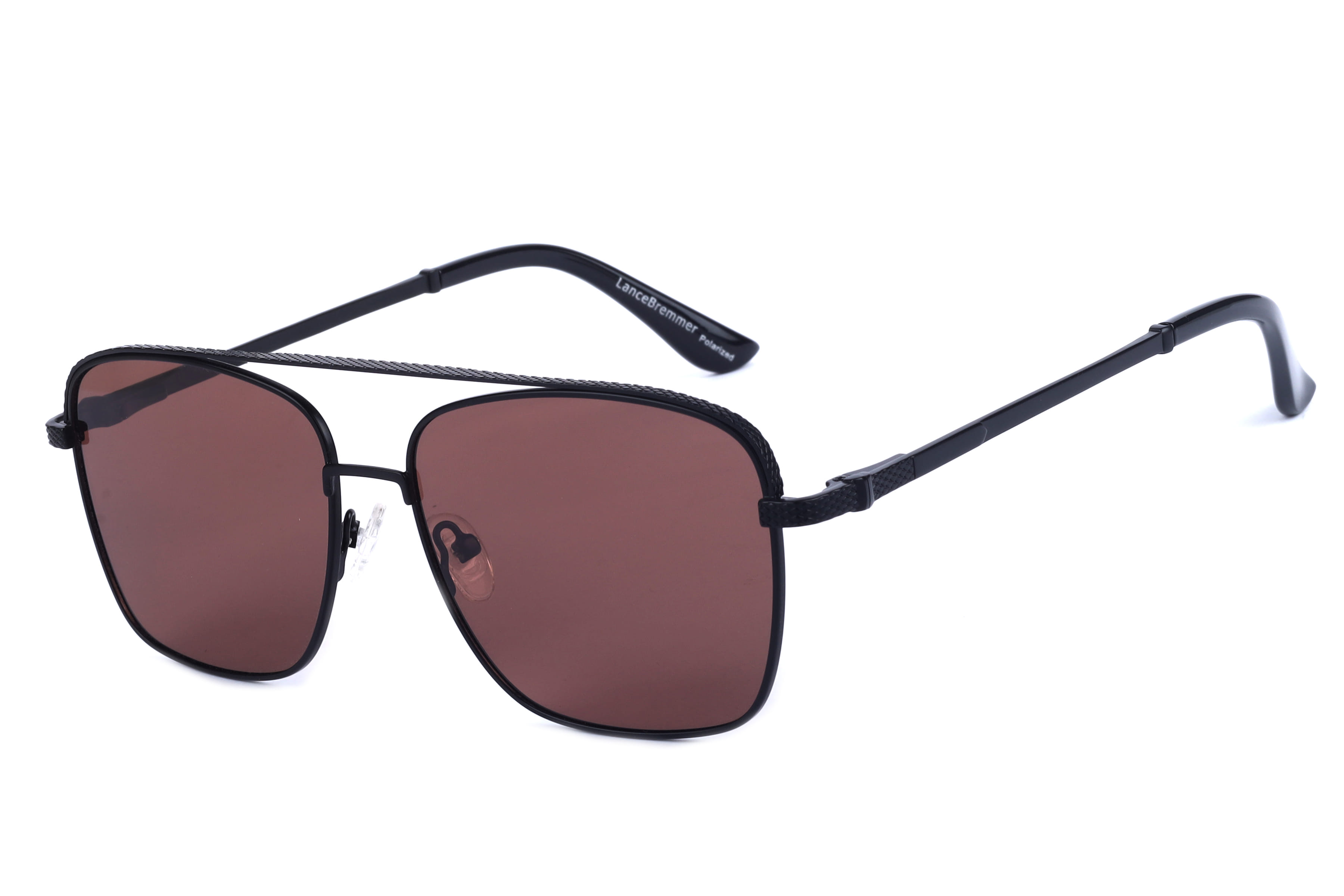 Lancebremmer JS8541 Sunglass Matt Black Male Full Metal Sunglass — Matt Black frame — view 1