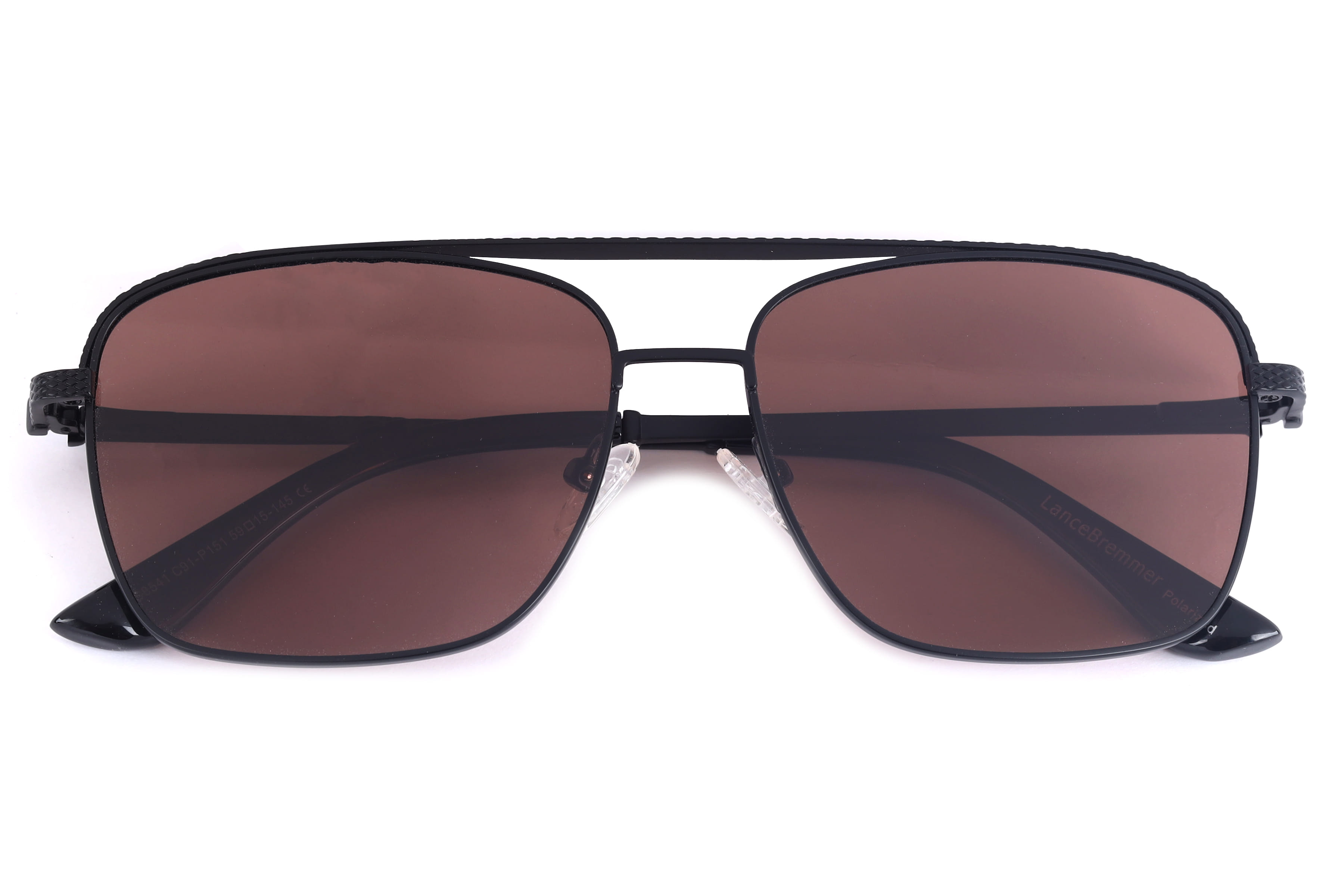 Lancebremmer JS8541 Sunglass Matt Black Male Full Metal Sunglass — Matt Black frame — view 4