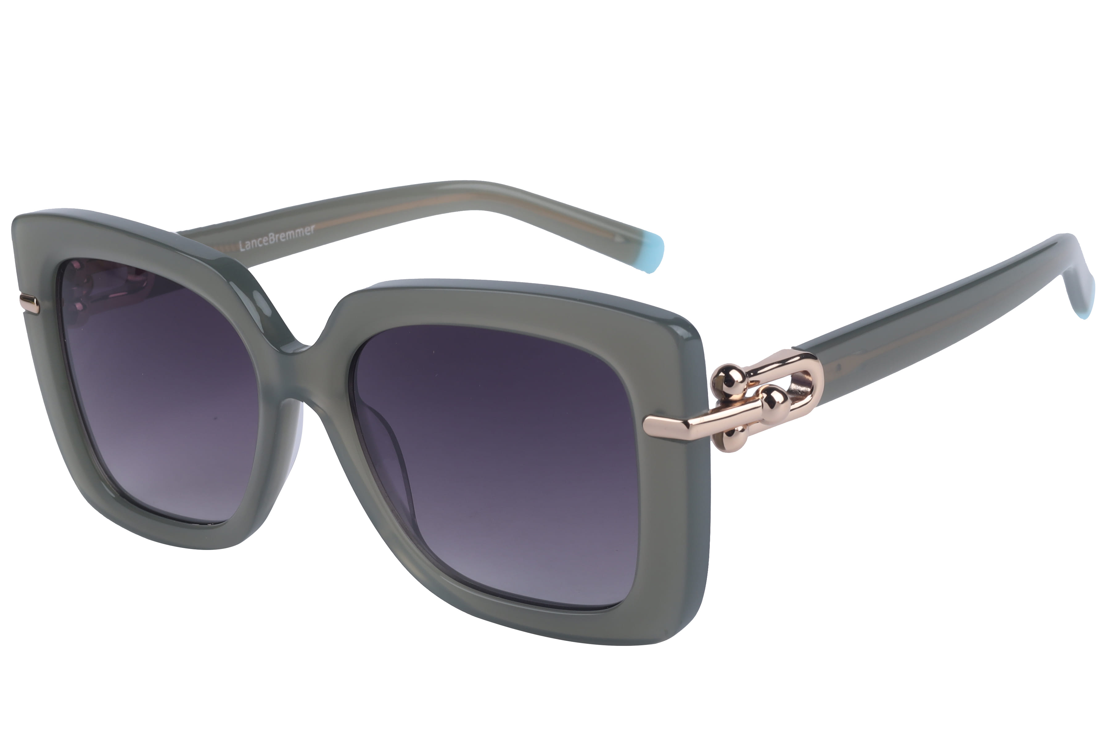 Lancebremmer AT8603 Sunglass Grey Female Full Metal Sunglass — view 1