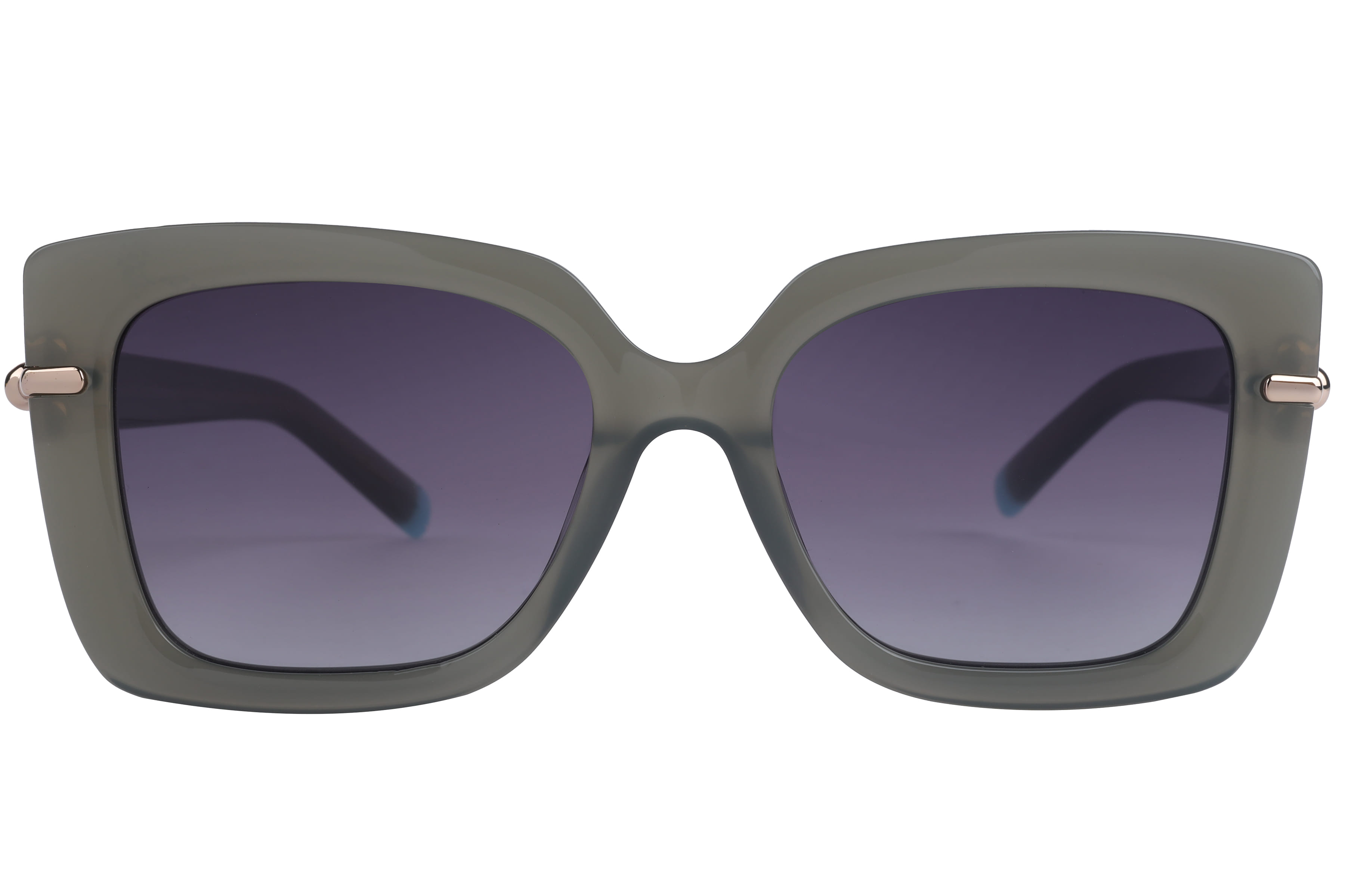 Lancebremmer AT8603 Sunglass Grey Female Full Metal — Black frame