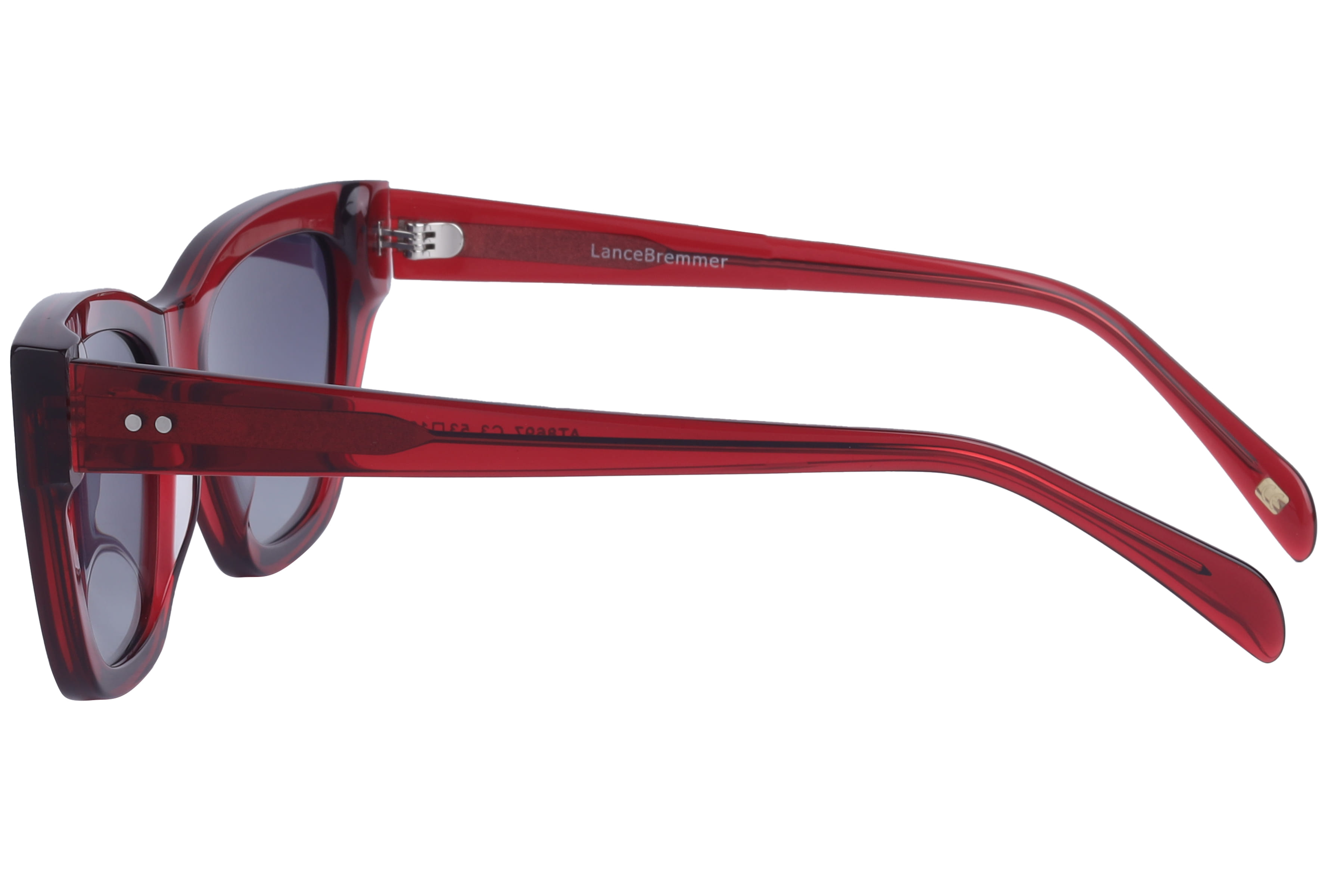 Lancebremmer AT8697 Sunglass Maroon Female Full Shell Sunglass — Maroon frame — view 2
