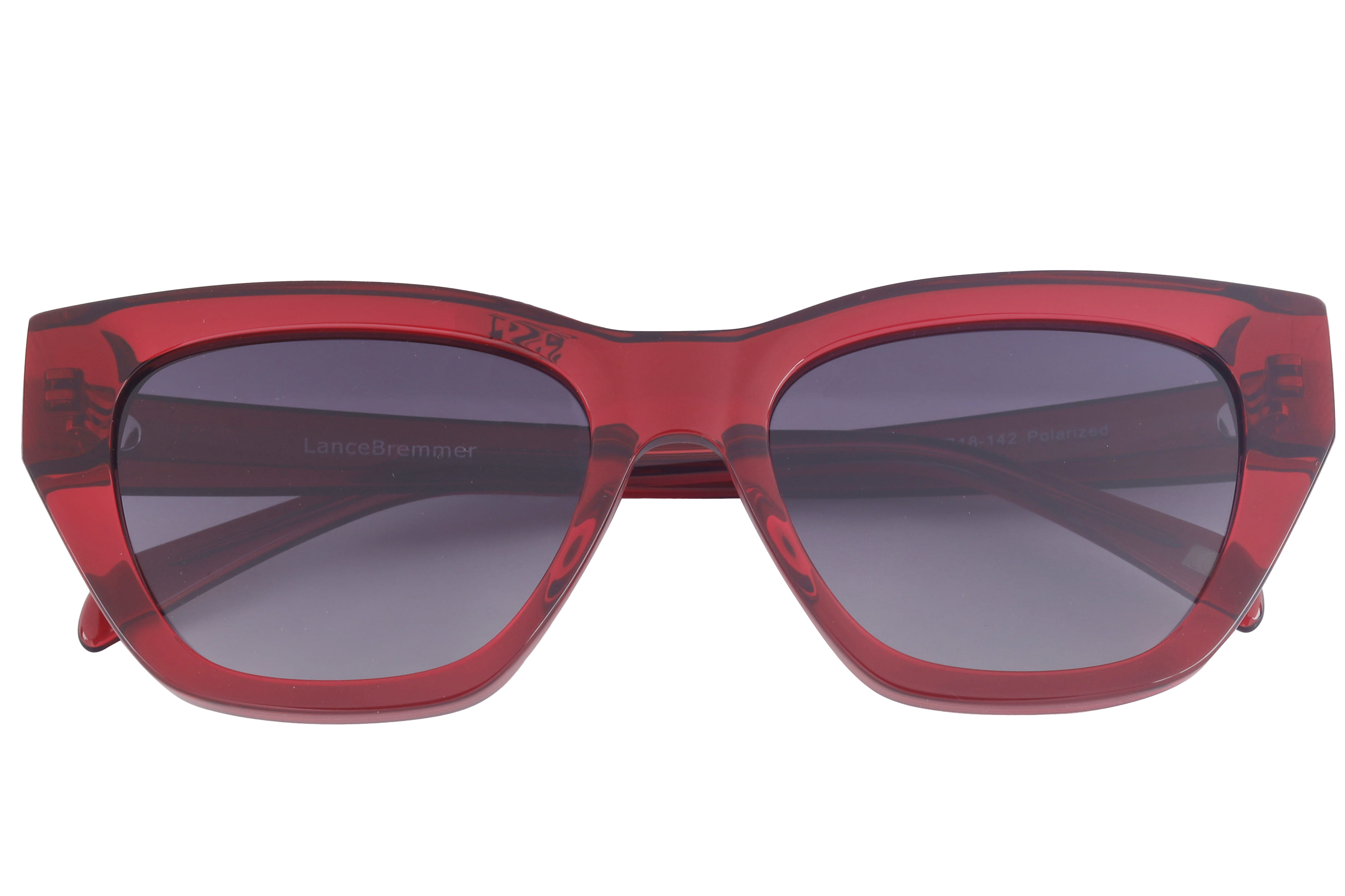 Lancebremmer AT8697 Sunglass Maroon Female Full Shell Sunglass — Maroon frame — view 3
