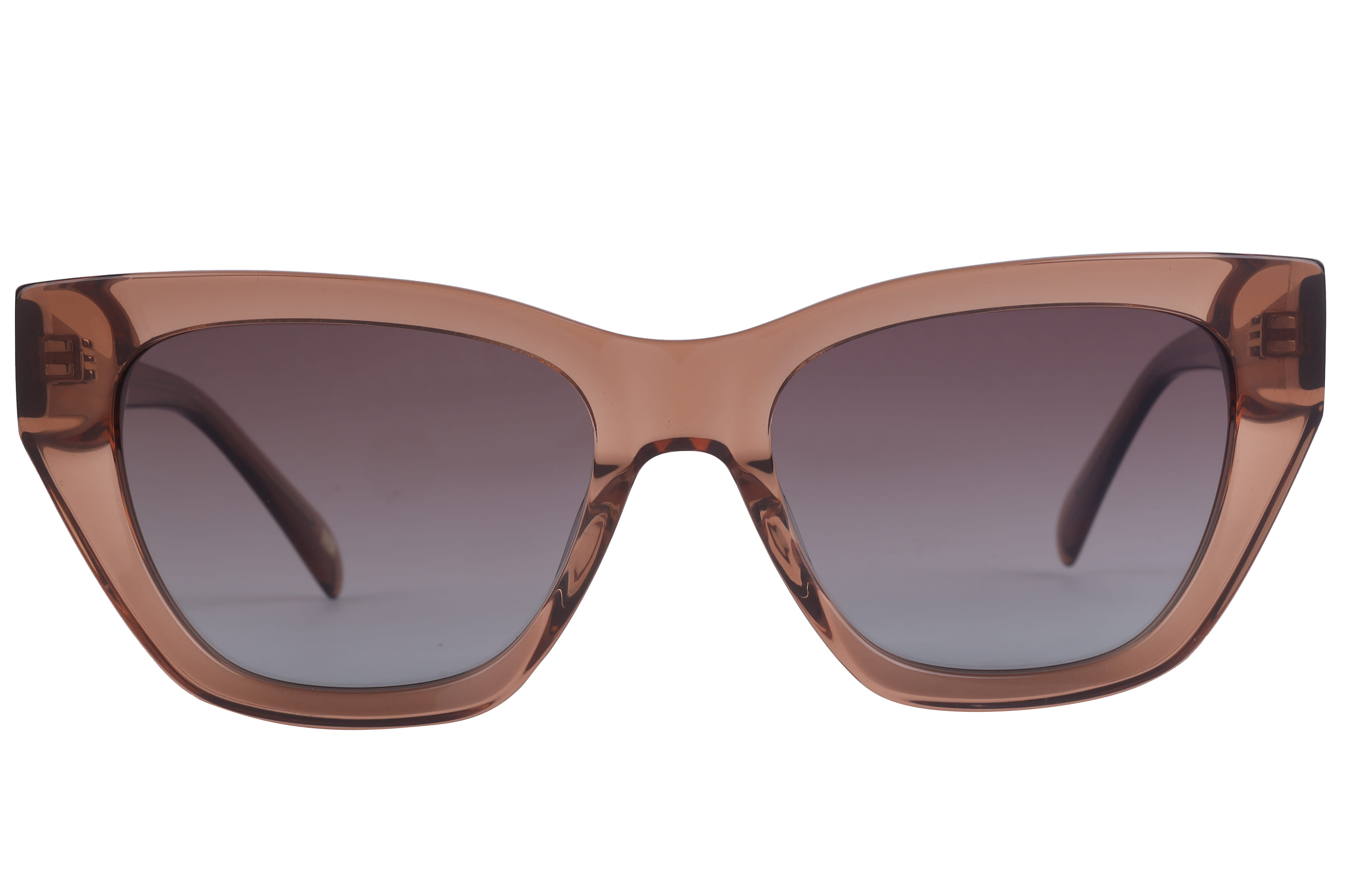 Lancebremmer AT8697 Sunglass Transparent Brown Female Full S — Transparent Brown frame