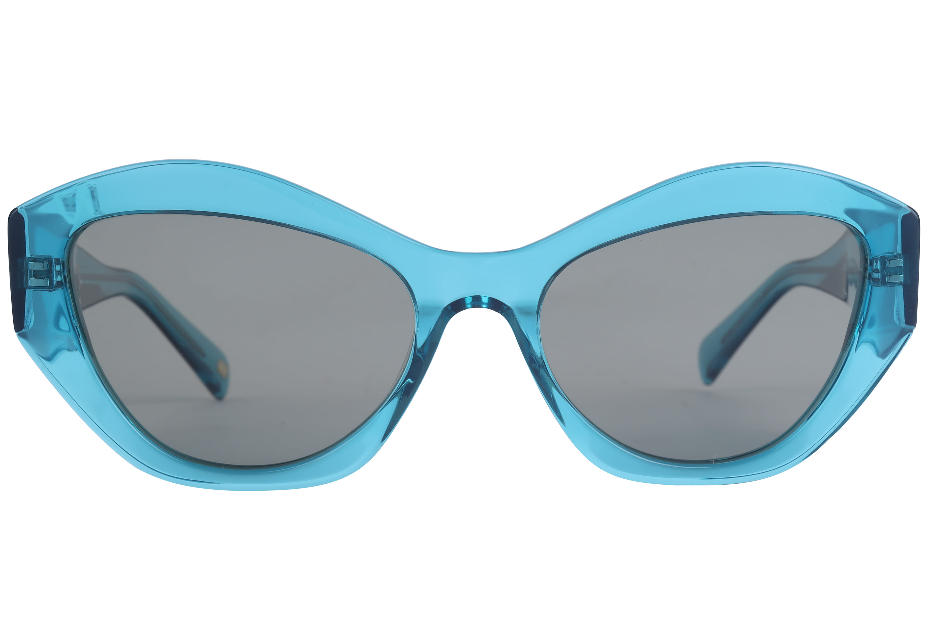 Lancebremmer AT8493 Sunglass Transparent Blue Female Full Sh — Transparent Blue frame