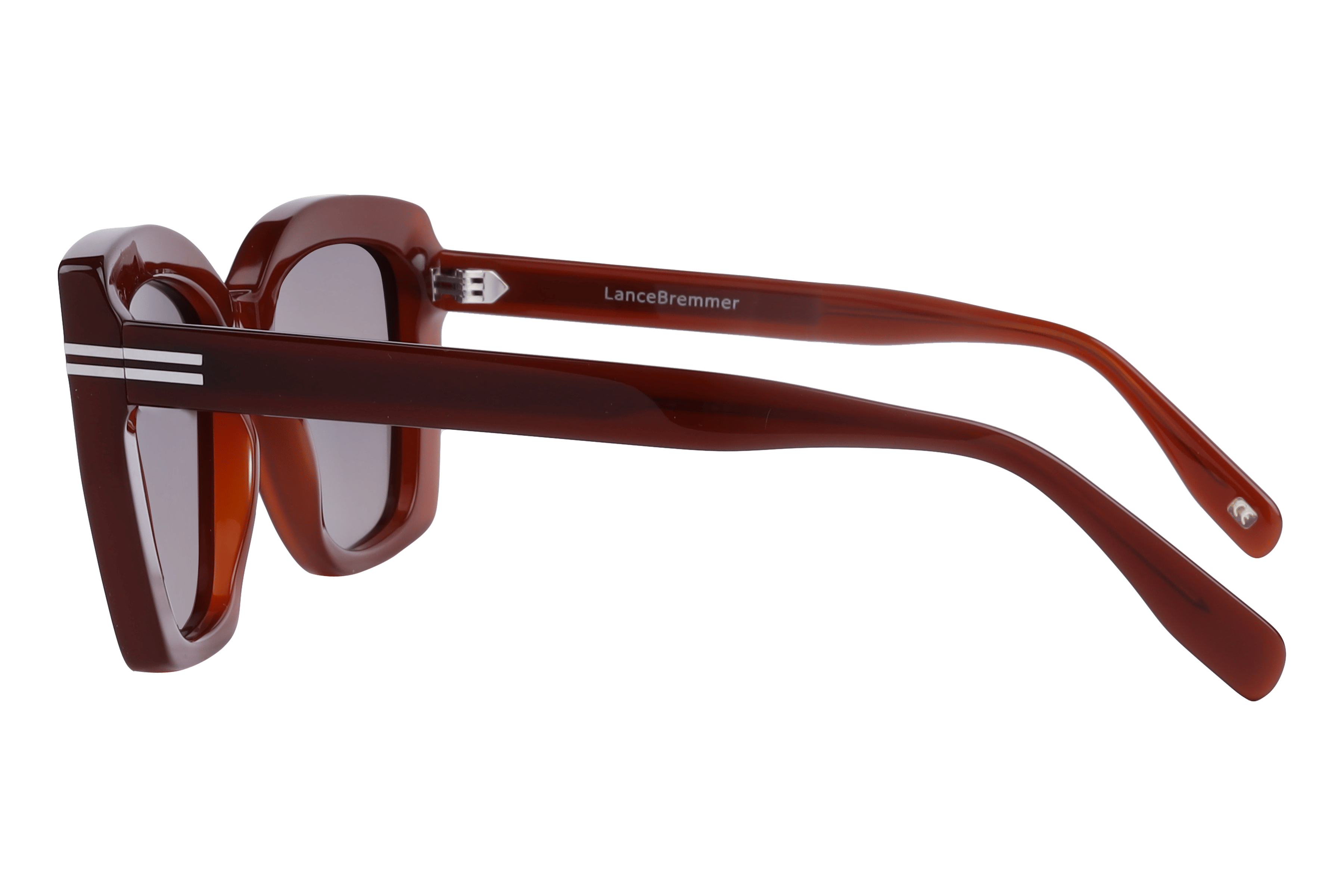 Lancebremmer AT8510 Sunglass Brown Female Full Shell Sunglass — Brown frame — view 3