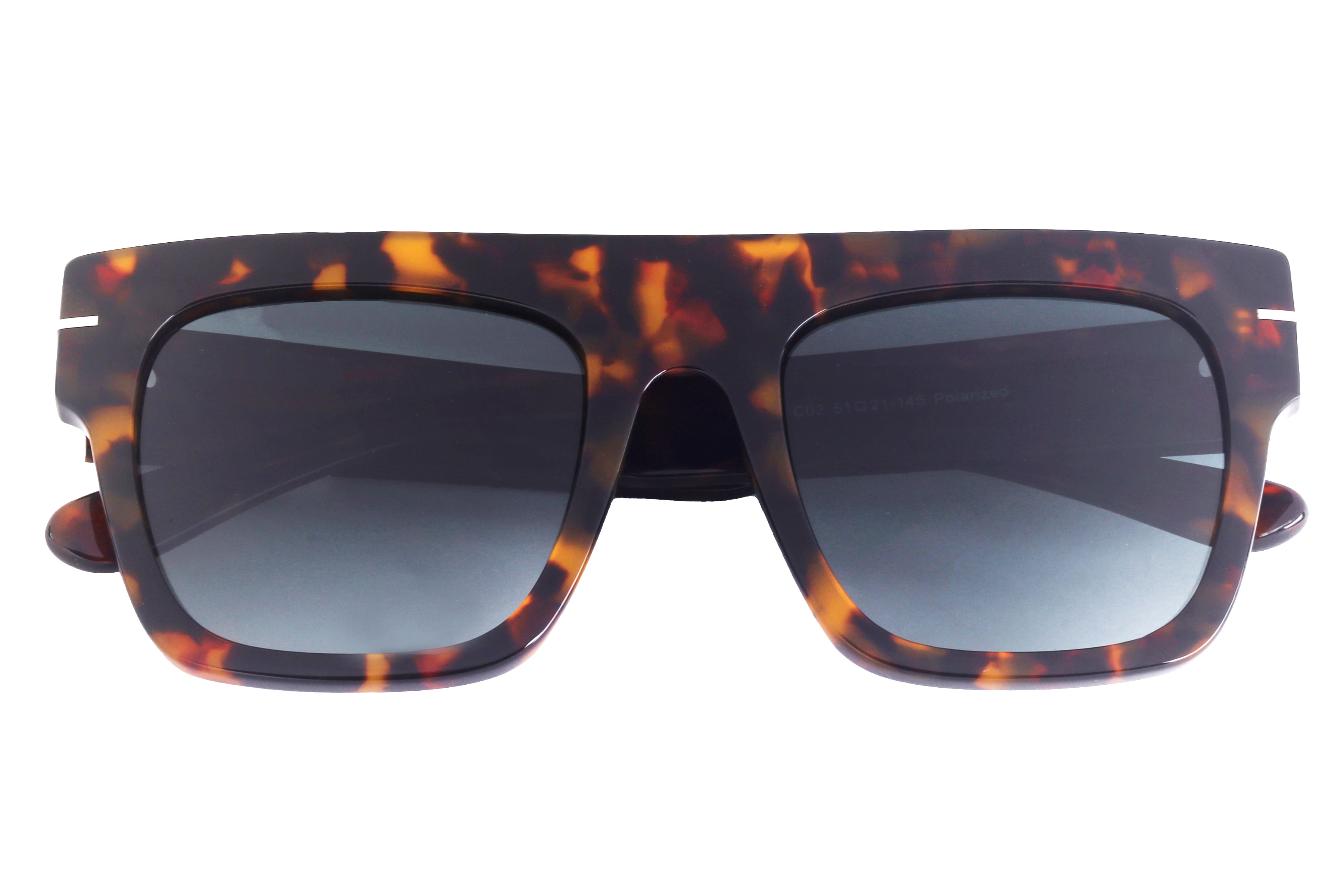 Lancebremmer AT8574 Sunglass Havana Male Full Shell Sunglass — Havana frame — view 4